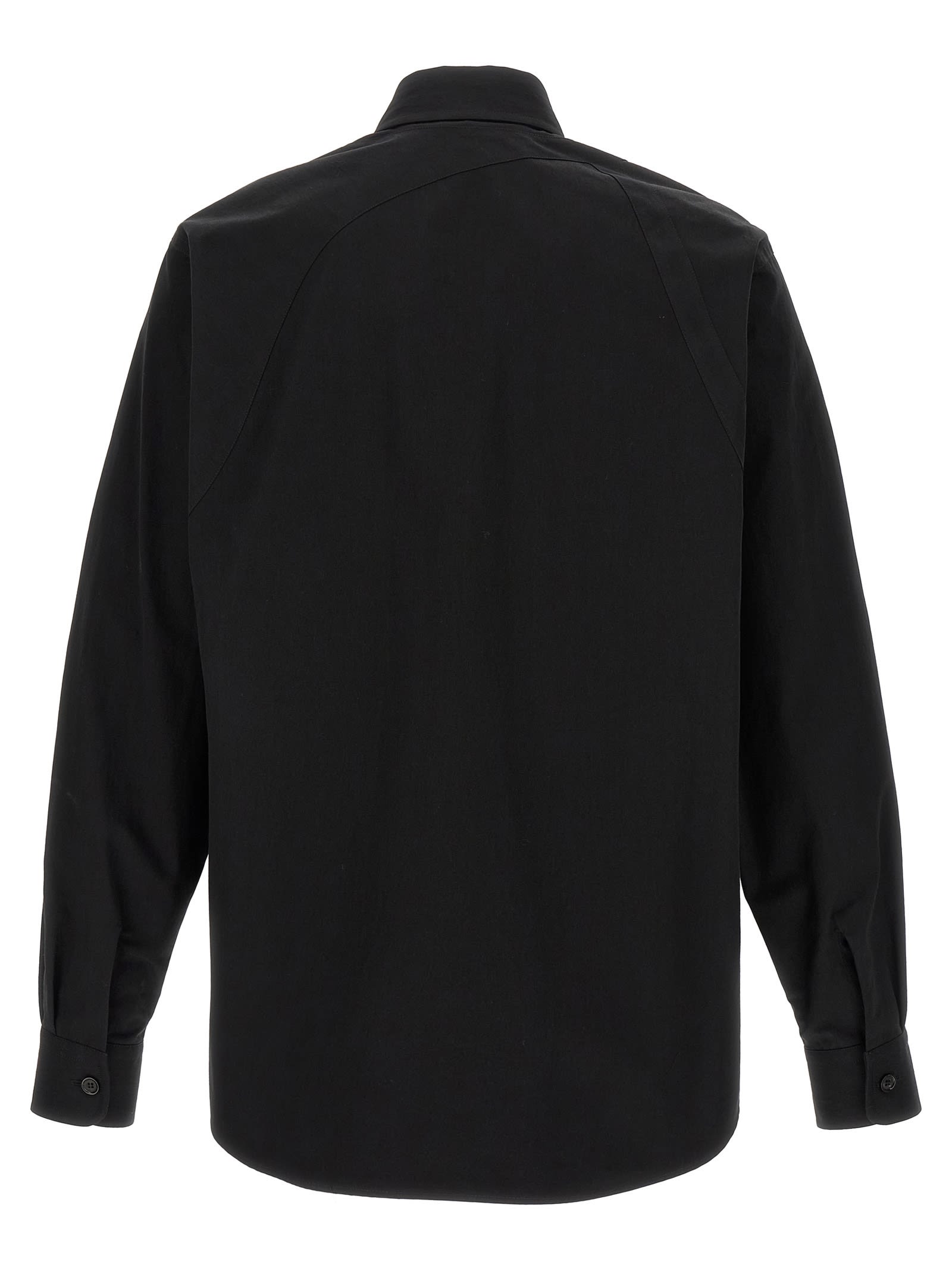 Alexander Mcqueen Mcqueen T-bar Harness Utility Button-up Shirt In Black