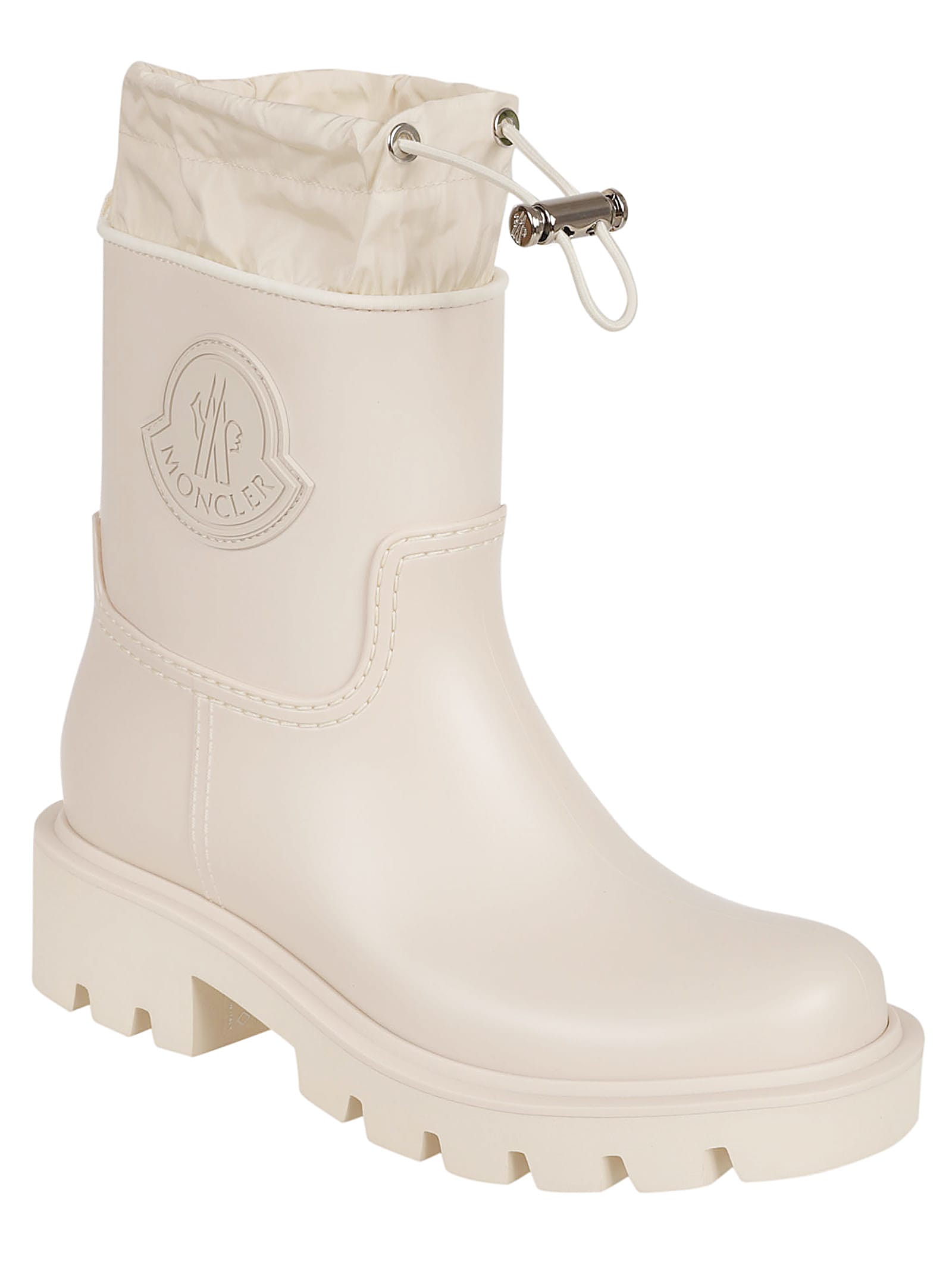 Shop Moncler Kickstream Boots In White