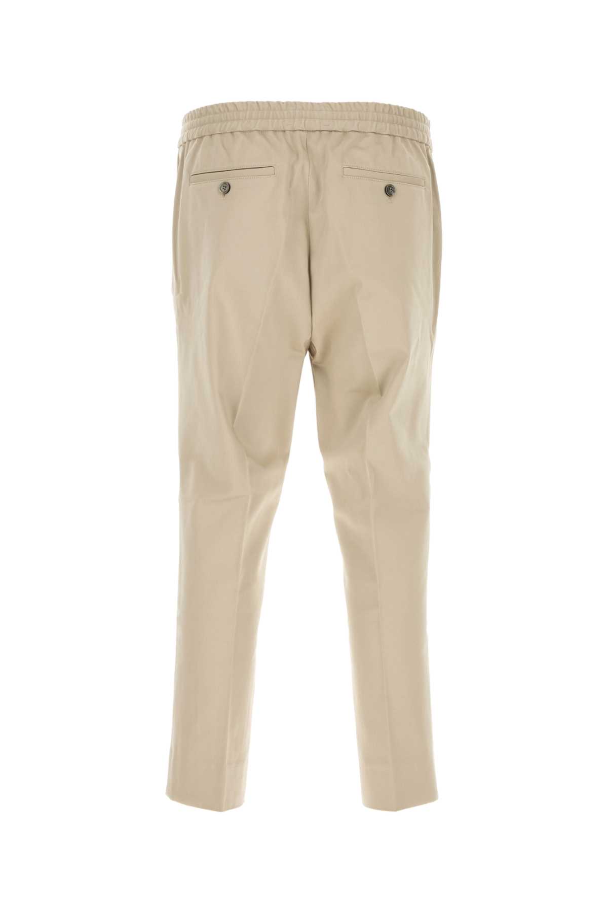 Shop Ami Alexandre Mattiussi Cappuccino Cotton Pant In Lightbeige