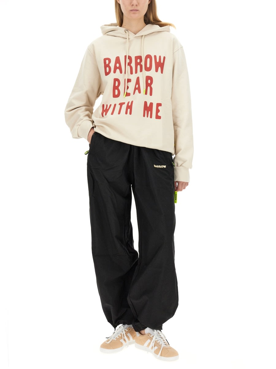 Shop Barrow Jogging Pants With Logo In Black