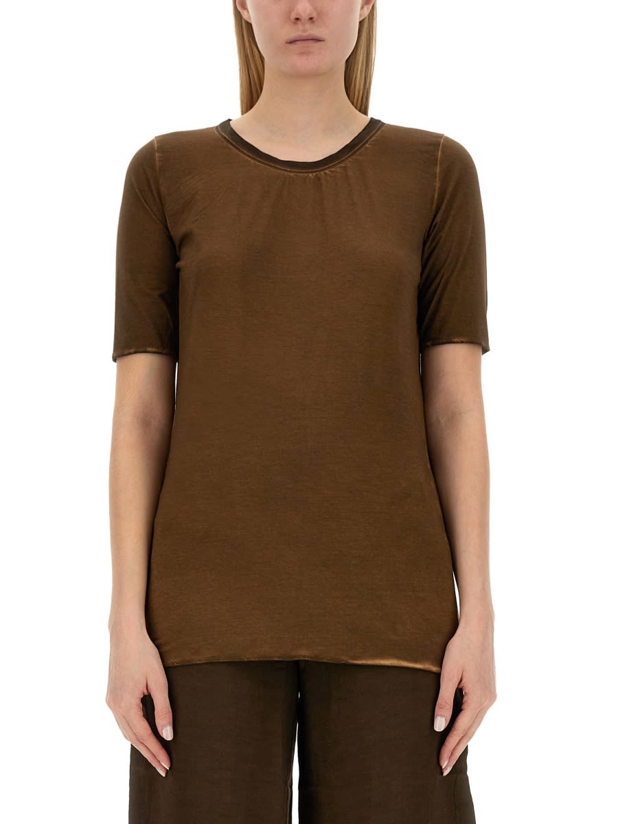 Uma Wang Tammy abstract-print blouse - Brown