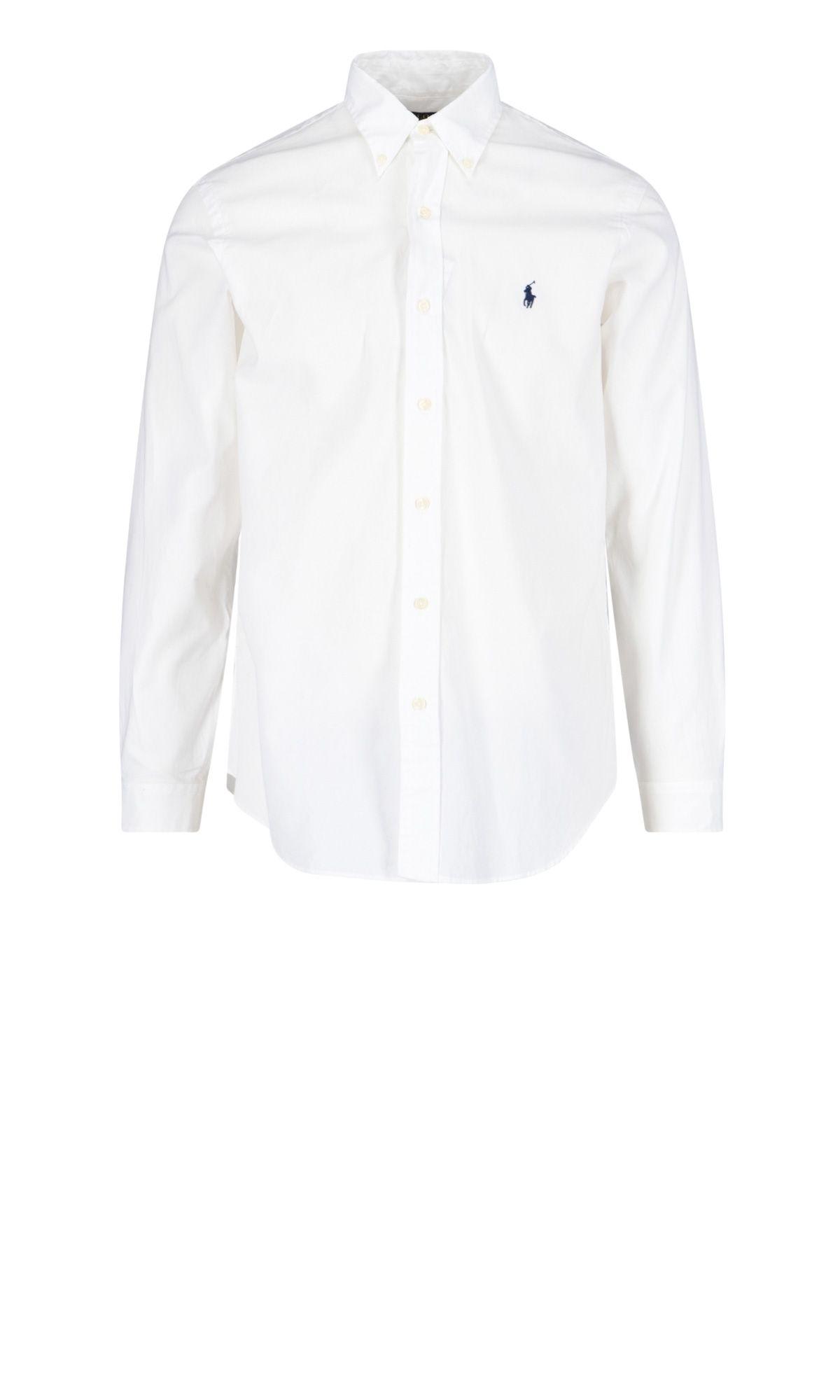 Shop Ralph Lauren Logo Shirt In White