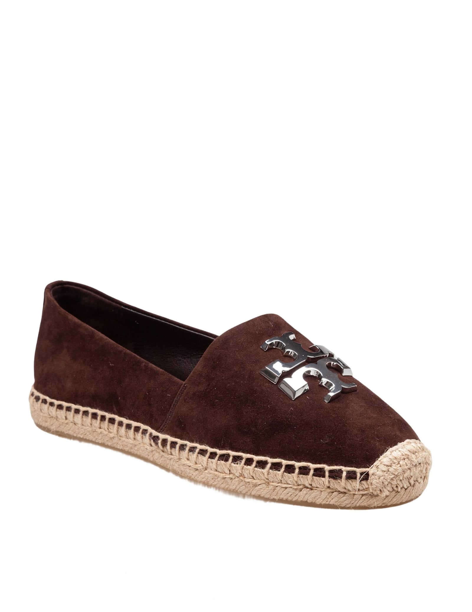 Tory Burch Eleanor Suede Espadrille Brown In Brown