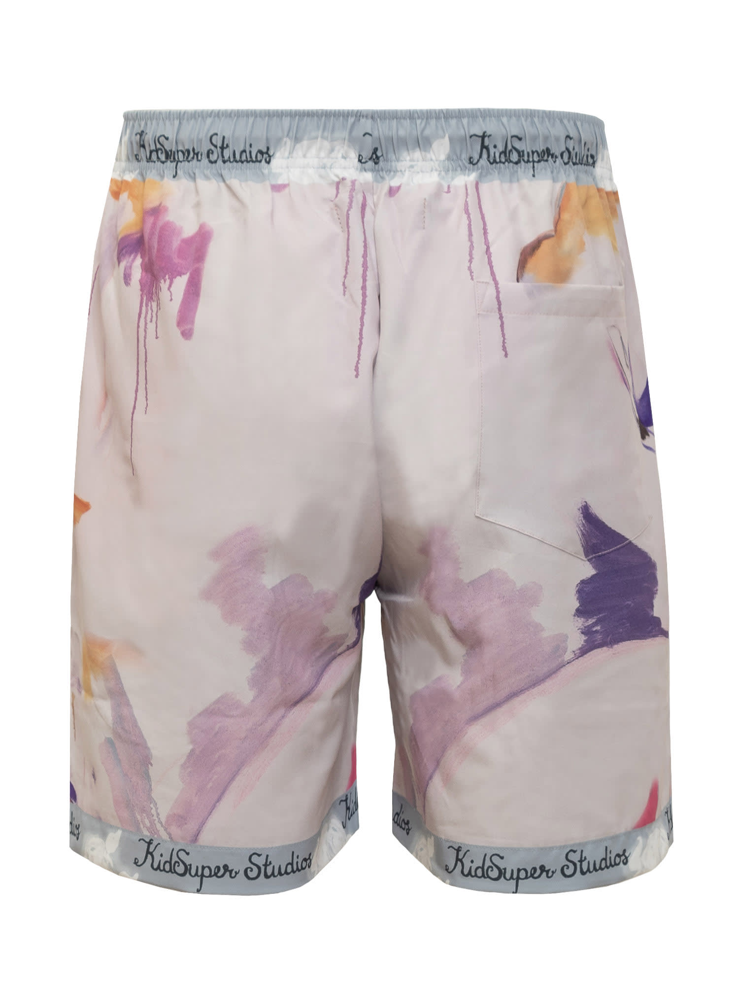 Shop Kidsuper Printed Shorts In White/multi