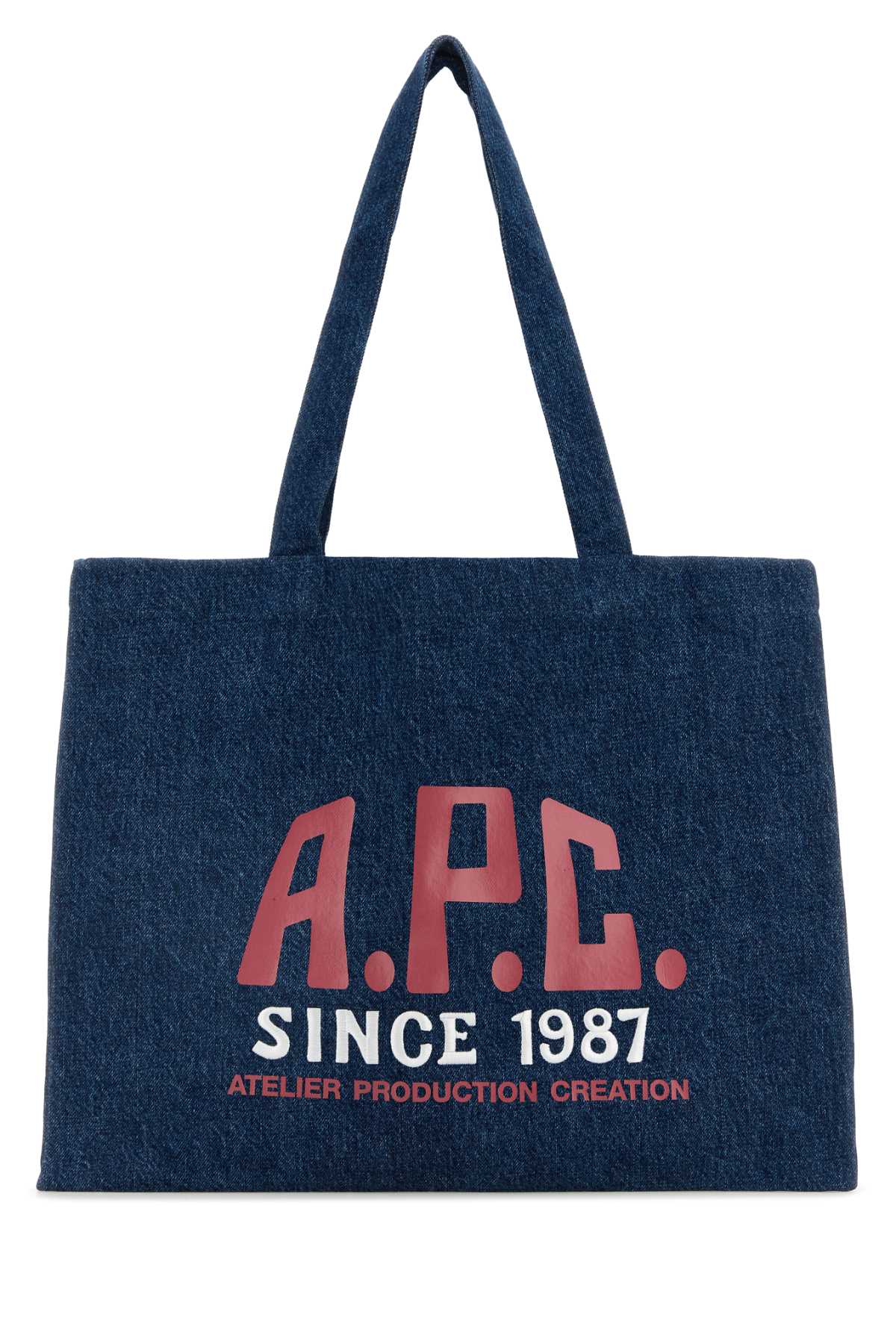 A. P.C. Denim Diane Shopping Bag