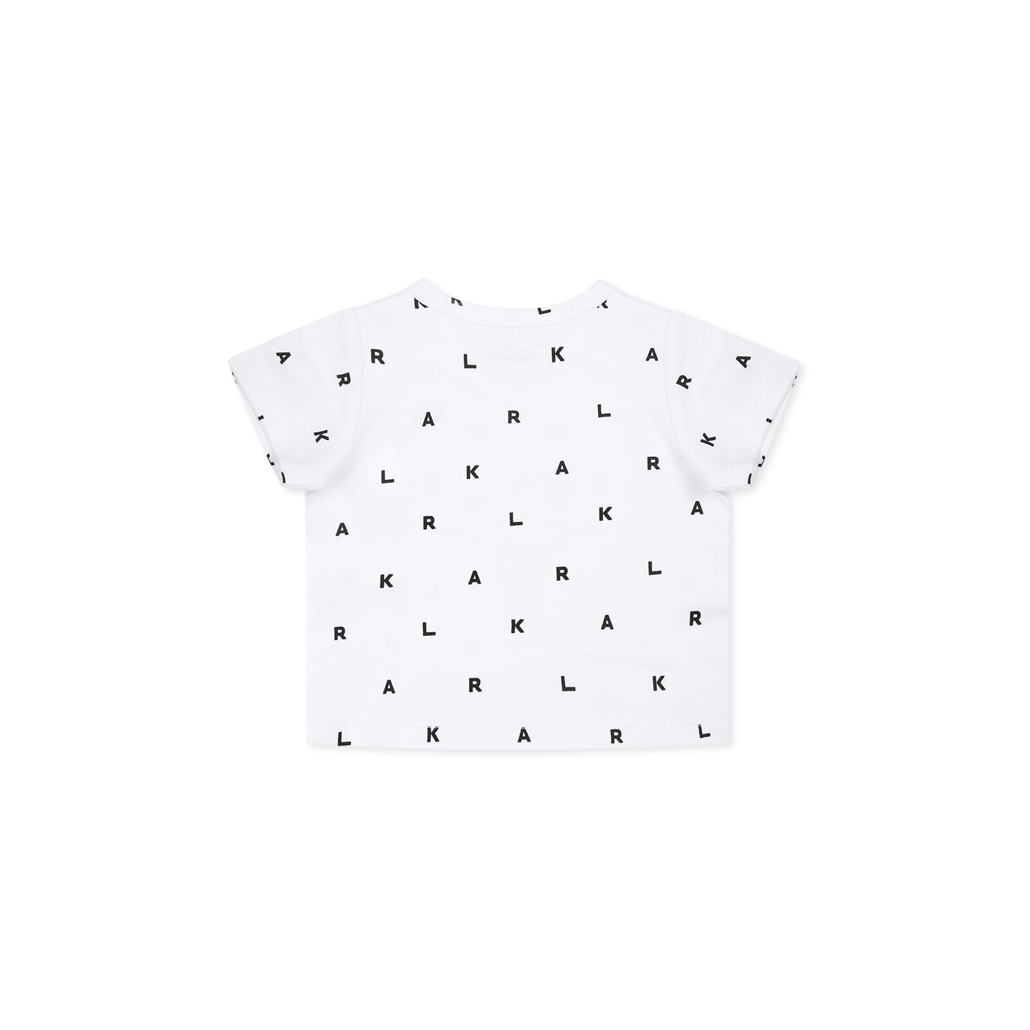 Karl Lagerfeld Black Suit For Babykids With  Print In Black