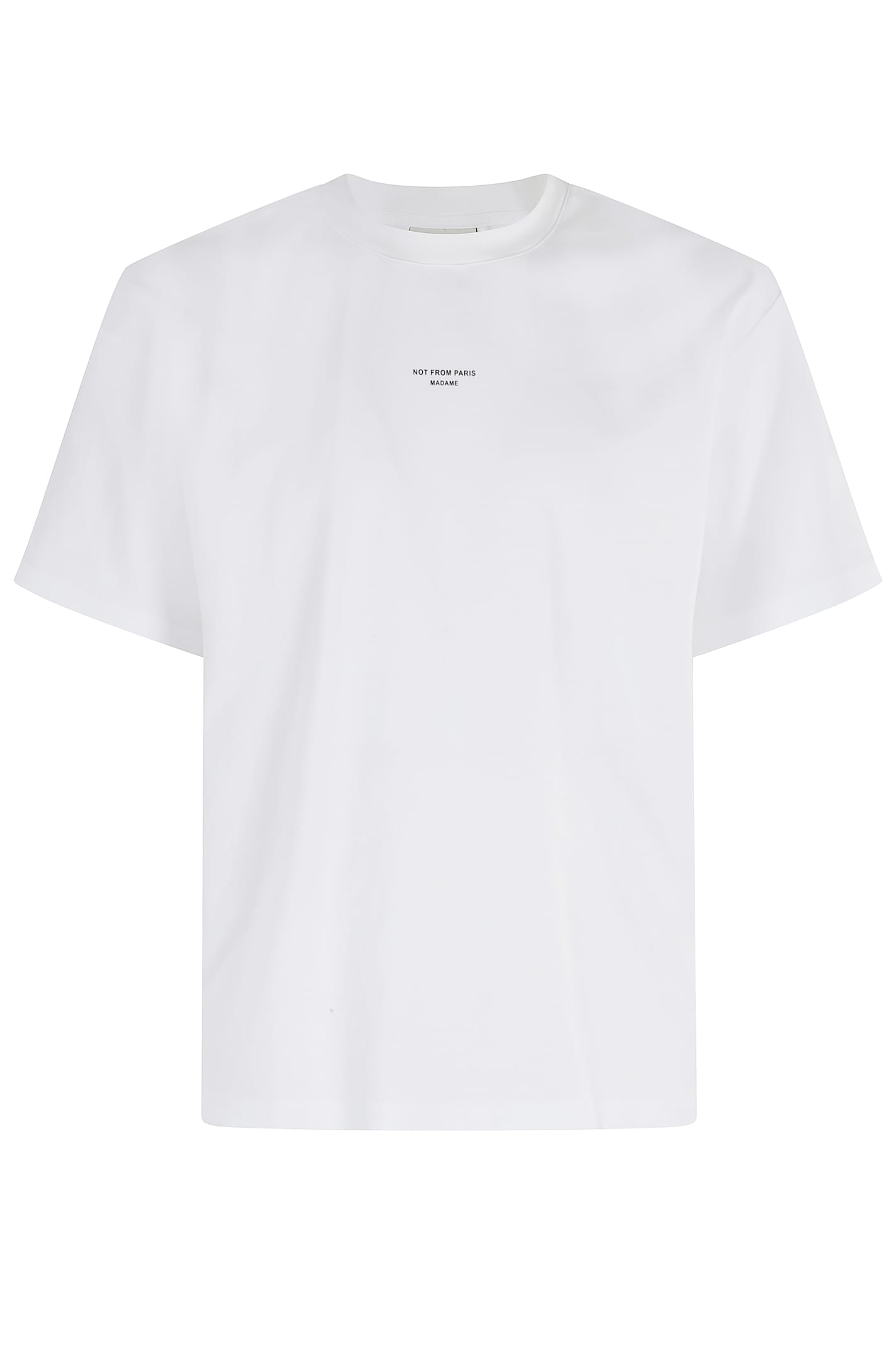 Drôle De Monsieur Le Tshirt Slogan Classique In White