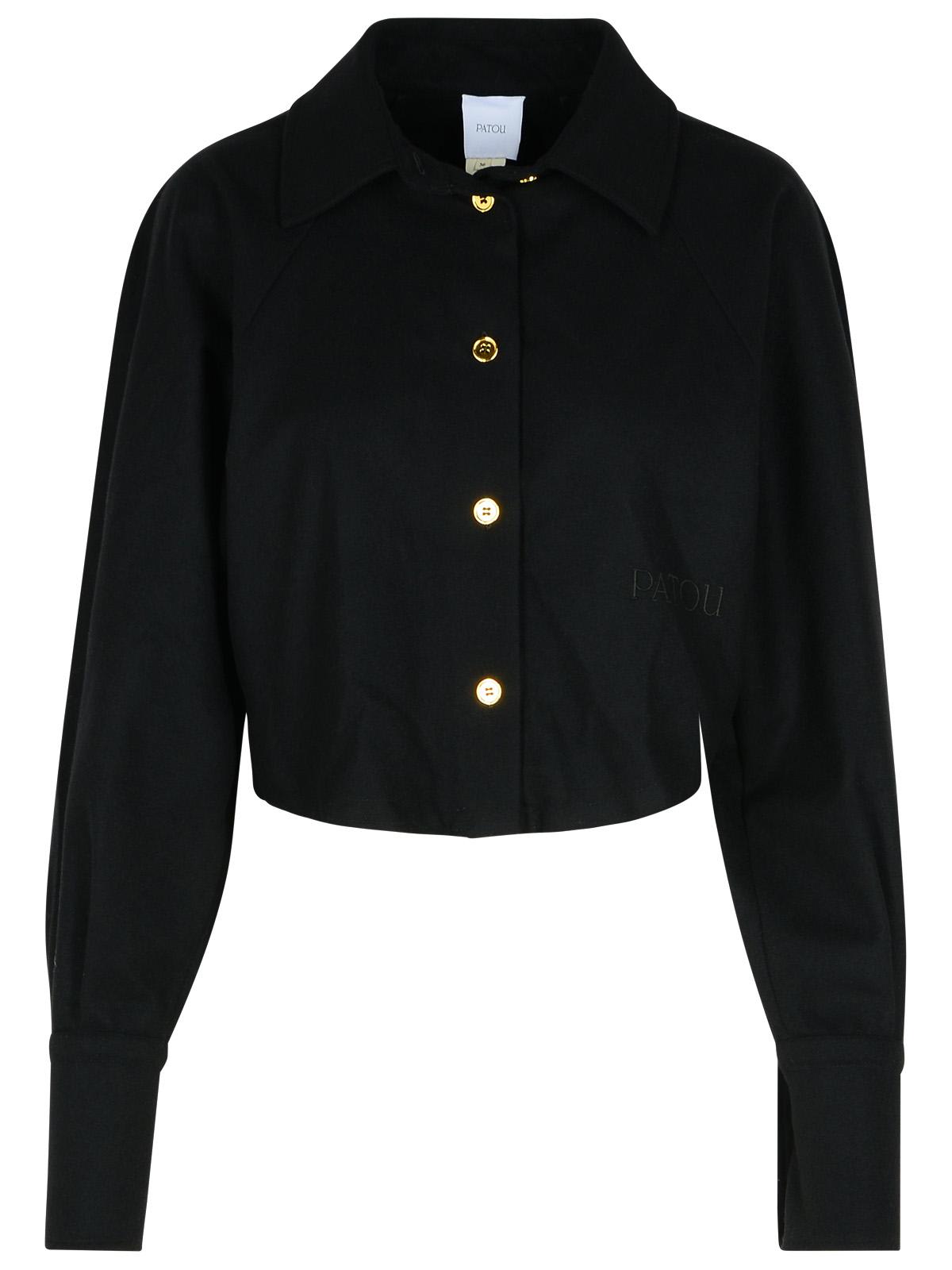 Black Virgin Wool Blend Shirt