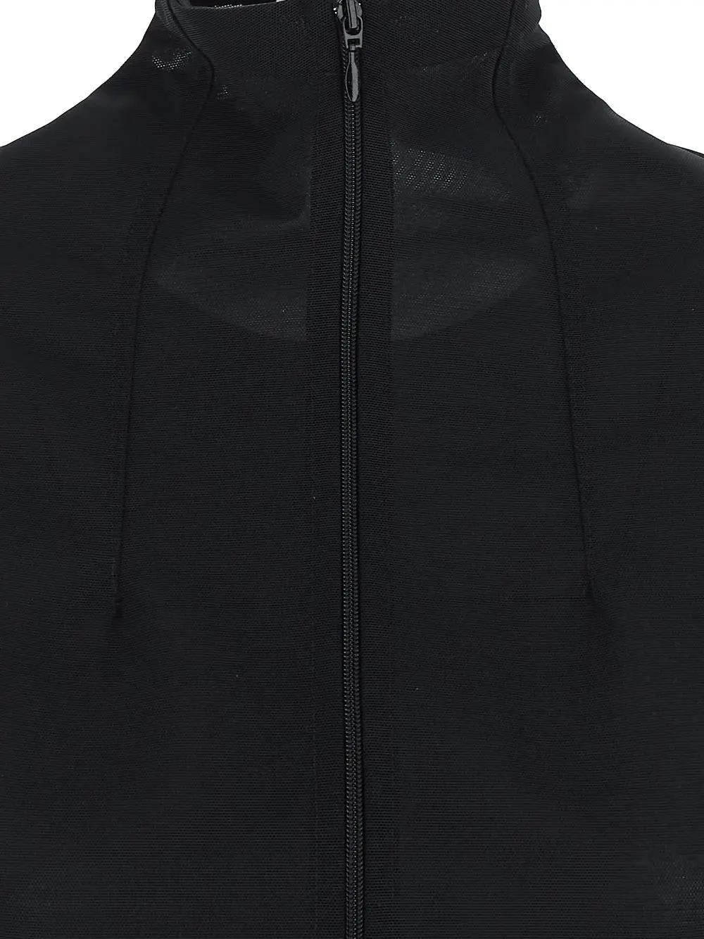 Shop Alaïa Highneck Jacket In Black