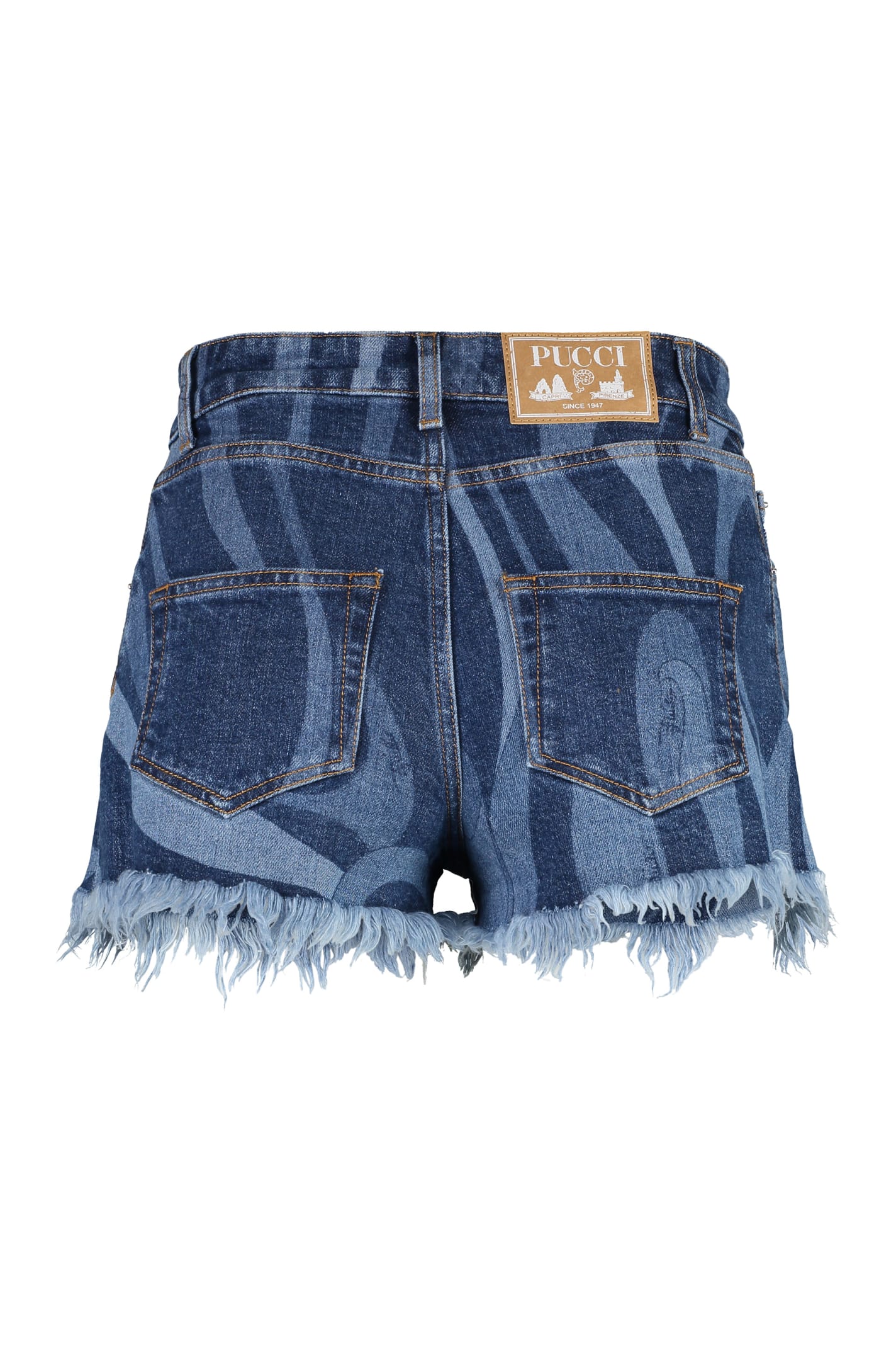 Shop Emilio Pucci Denim Shorts