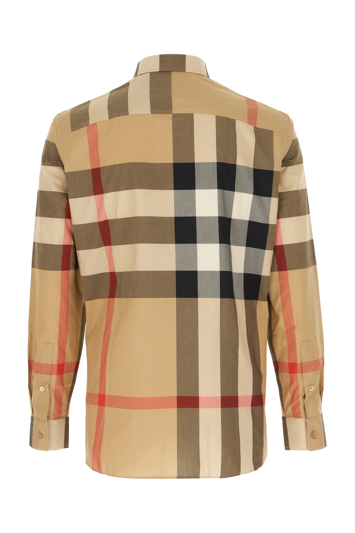 Shop Burberry Multicolor Cotton Shirt In Archive Beige Ip Chk