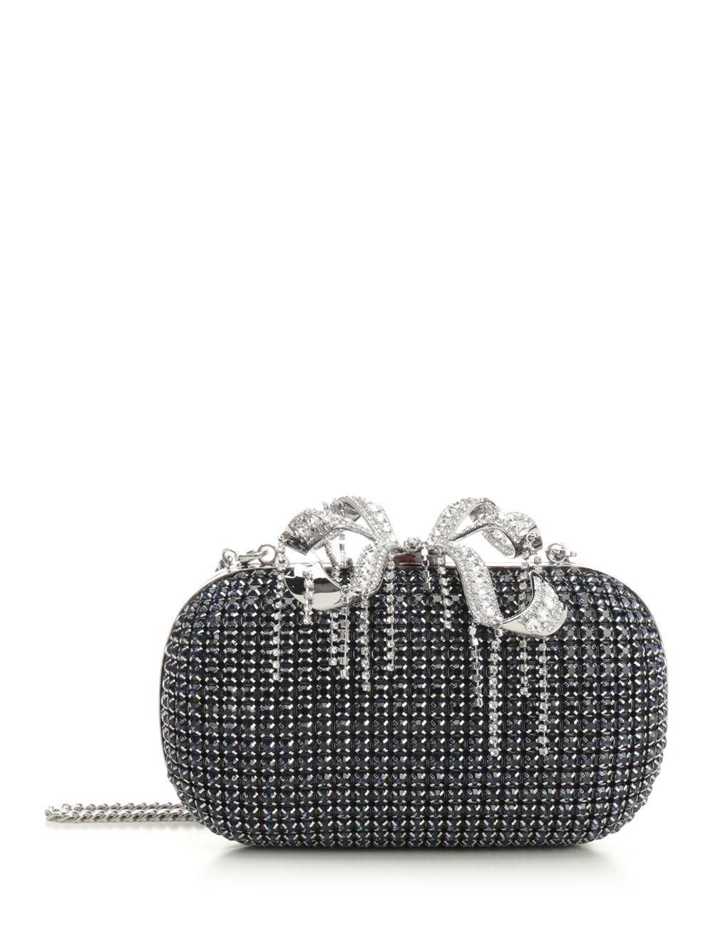 Navy Chainmail Clutch