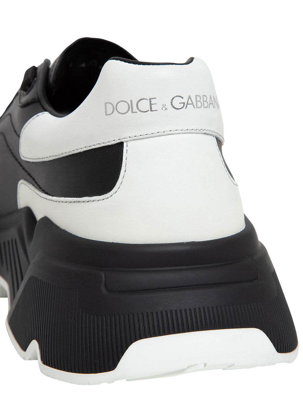 Shop Dolce & Gabbana Daymaster Black Leather Sneakers