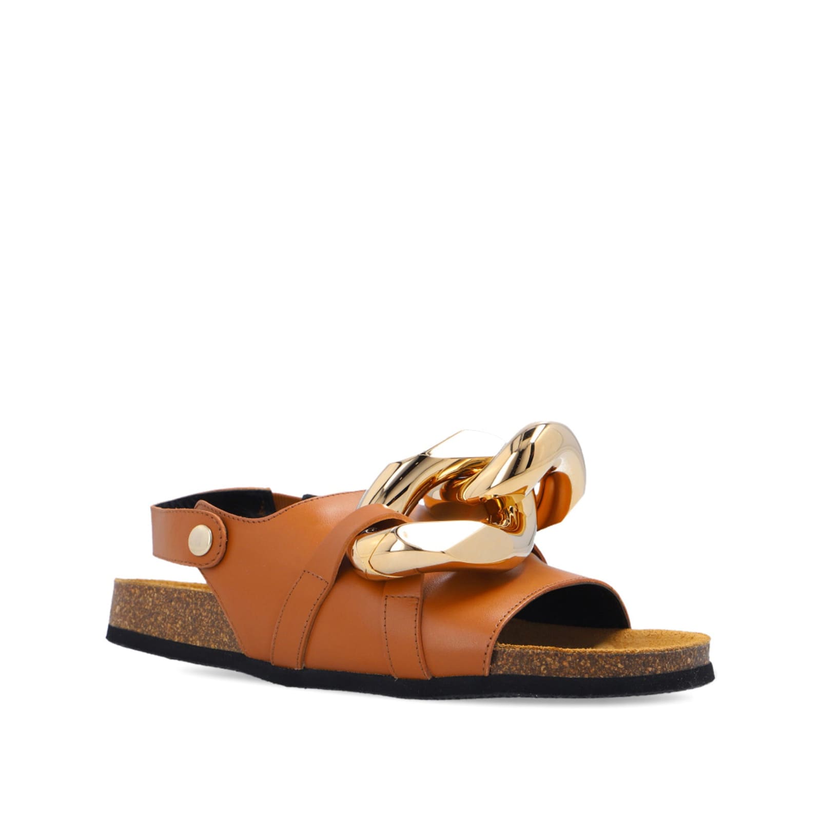 Shop Jw Anderson Leather Sandals In Brown