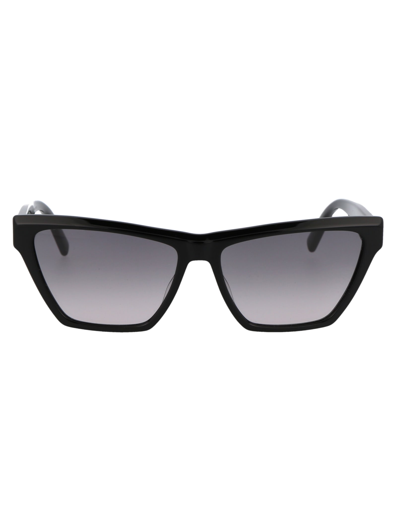 Shop Saint Laurent Sl M103 Sunglasses In 001 Black Black Grey
