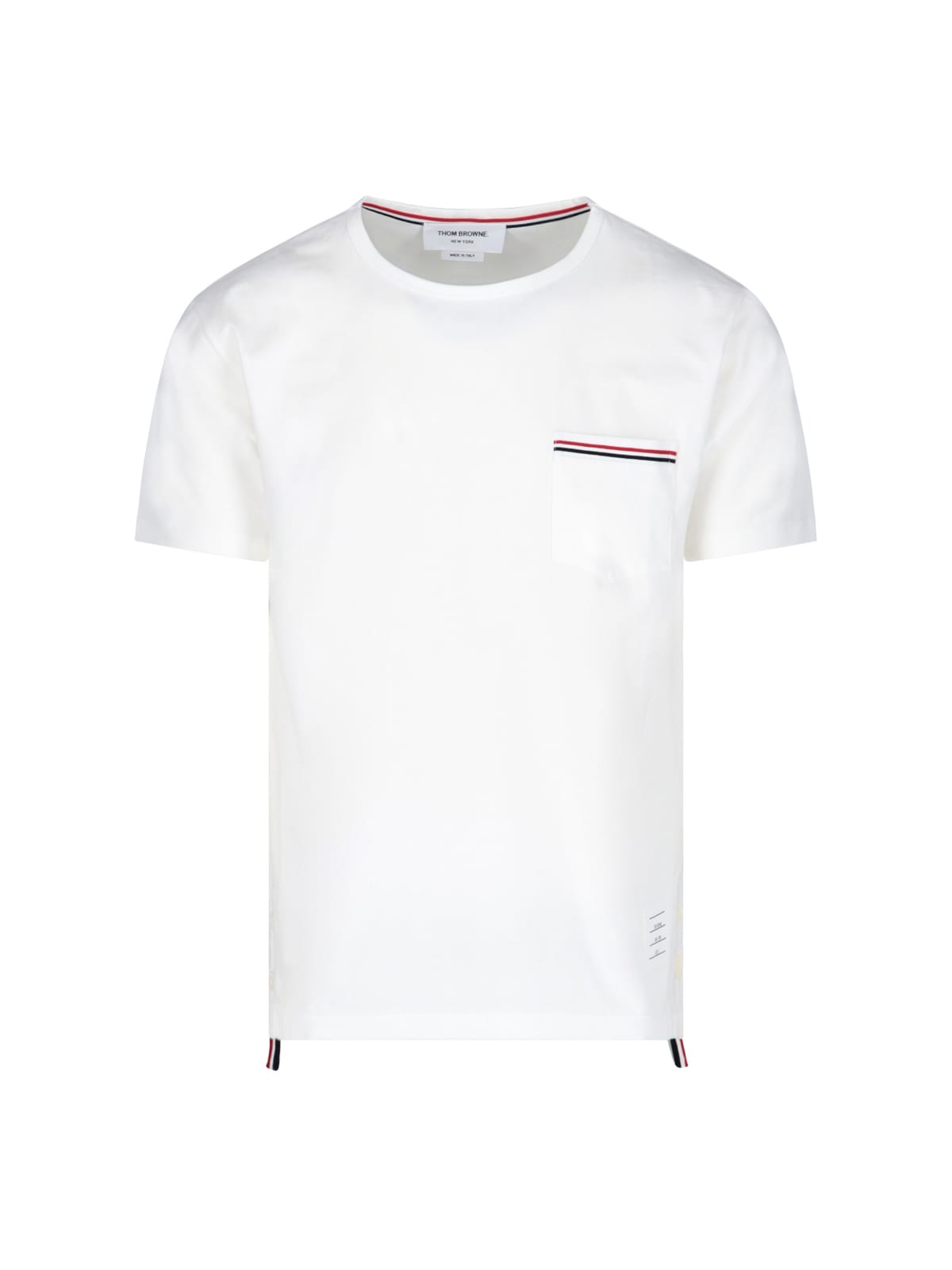 THOM BROWNE TRICOLOR POCKET T-SHIRT