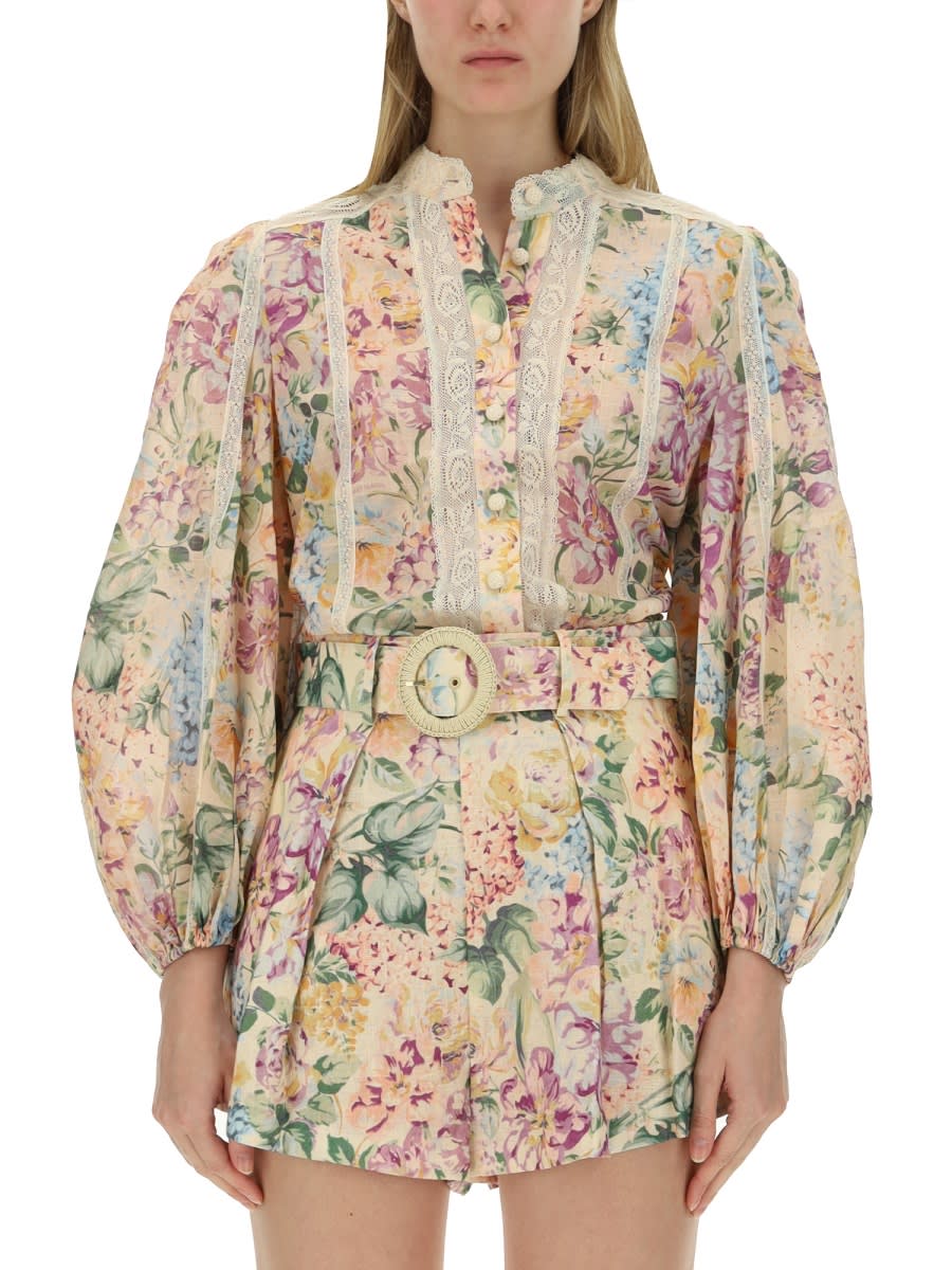 Zimmermann Halliday Shirt In Multi