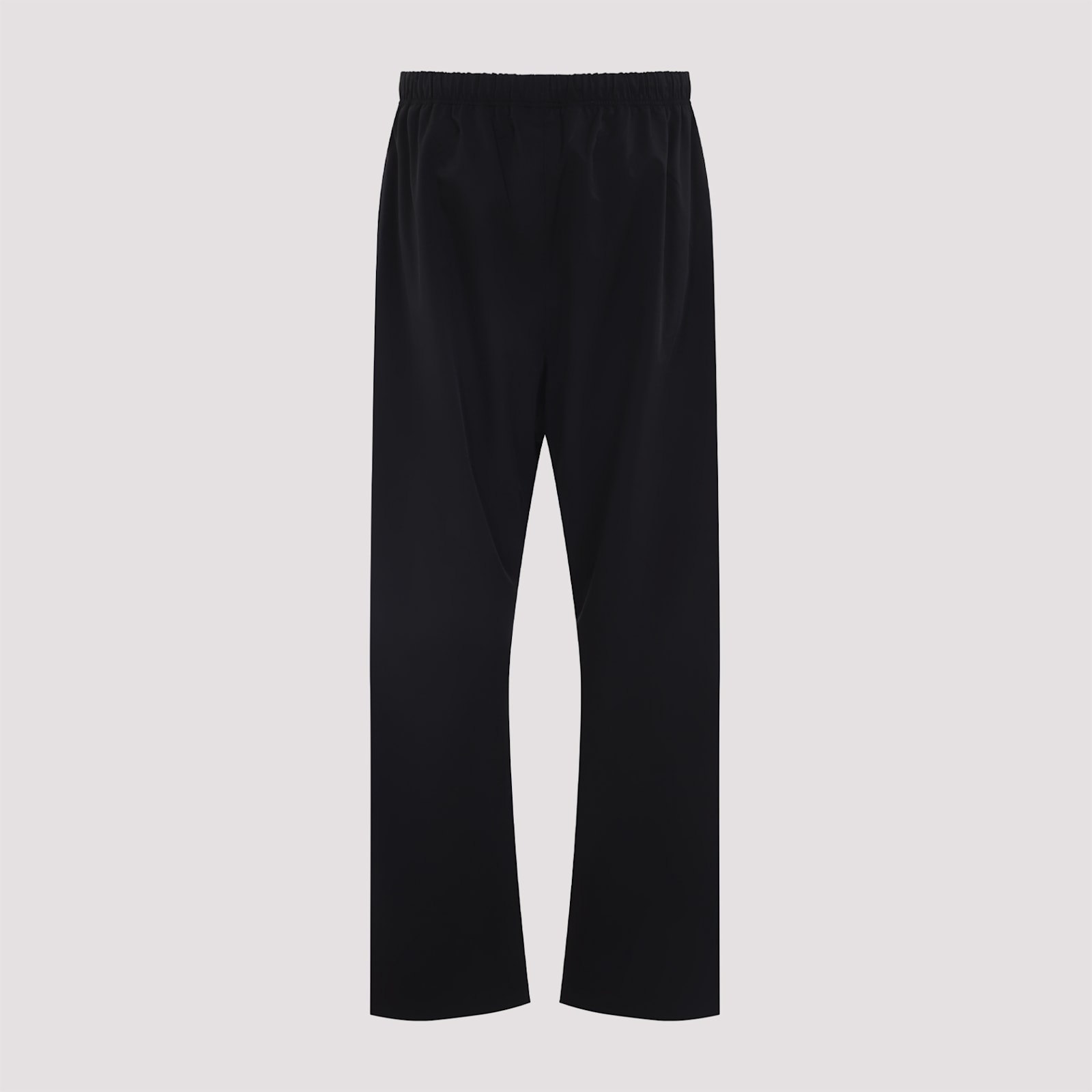 Fear Of God Jet Black Sporty Nylon Relaxed Track Pant In Black