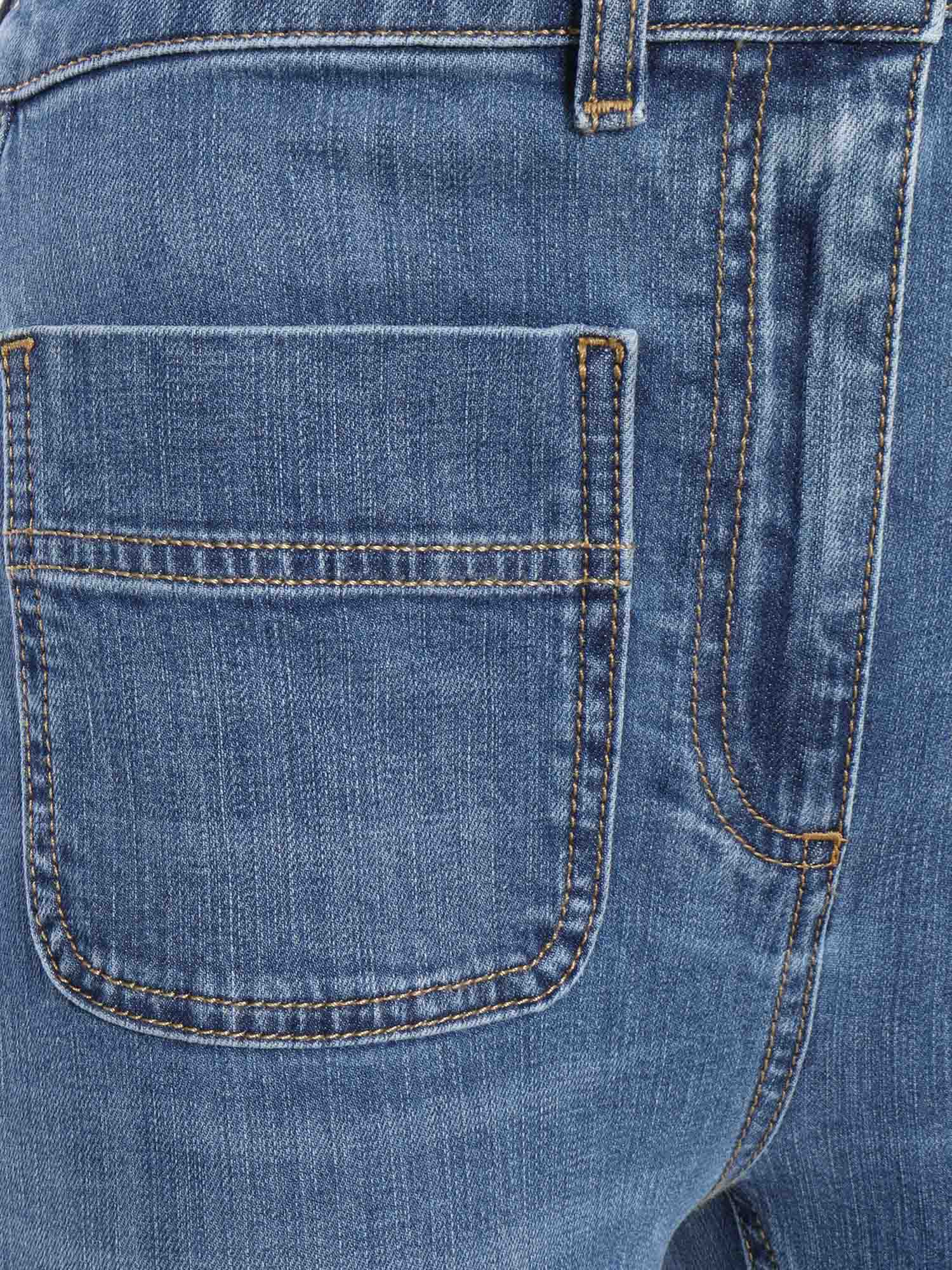 Shop Elisabetta Franchi High-waisted Jeans In Blue
