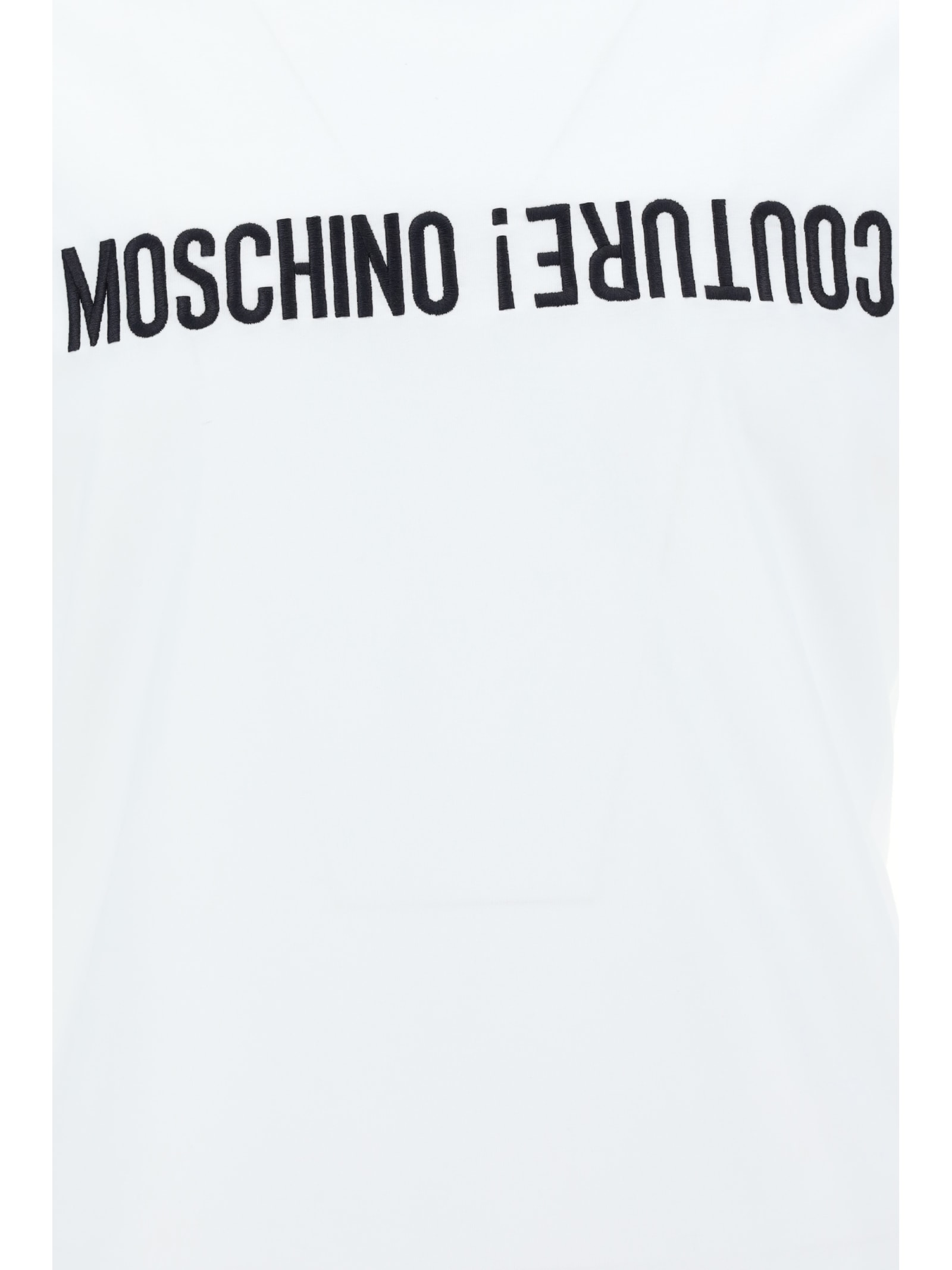 Shop Moschino T-shirt In Multi/white