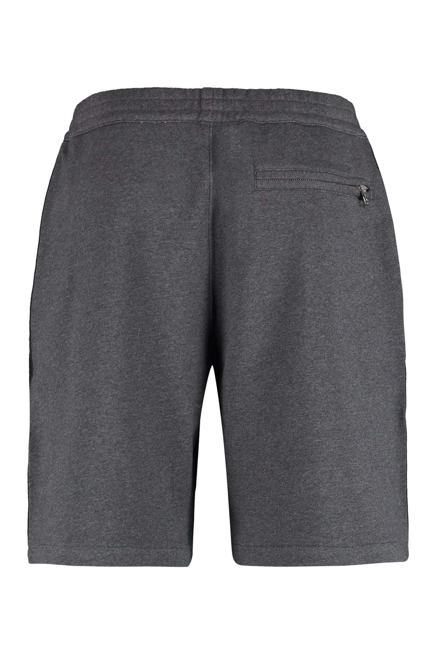 Shop Alexander Mcqueen Cotton Bermuda Shorts In Grey