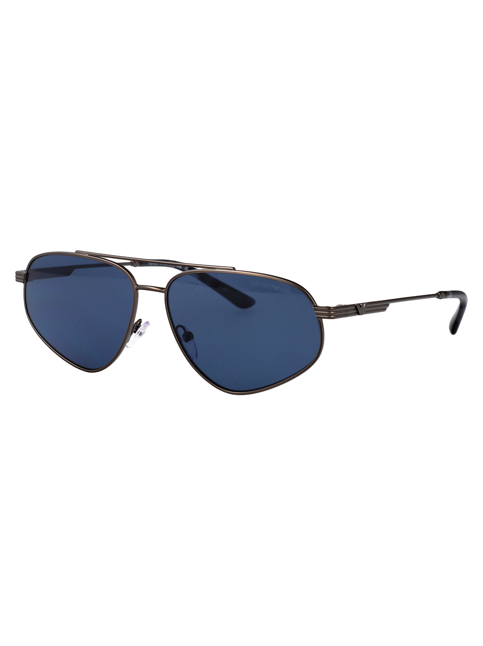 Emporio Armani Round Sunglasses 0 Ea2156 300380 In Blue