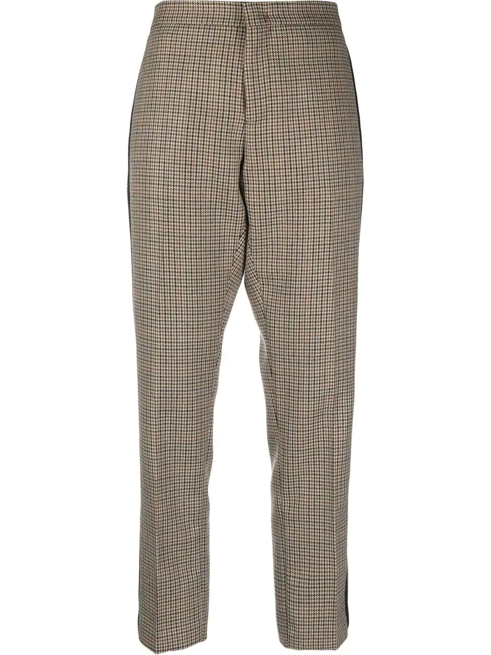 N.21 Houndstooth Cropped Trousers