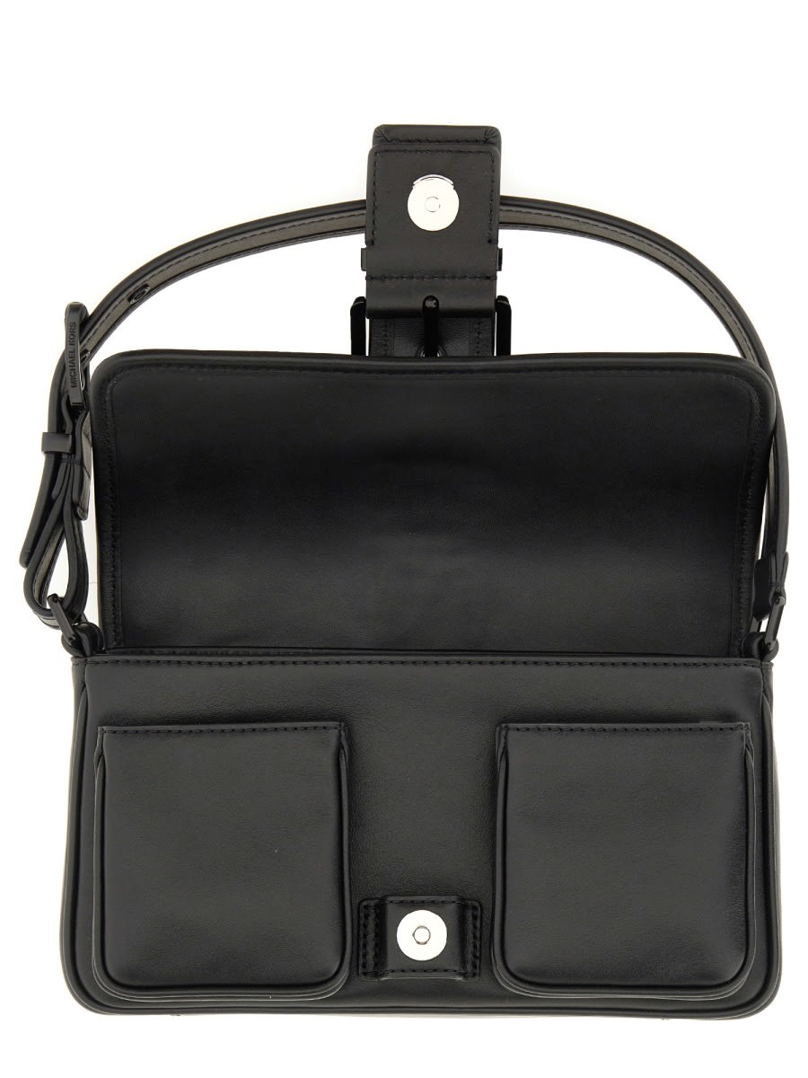 Michael Kors Crossbody Bag With Adjustable Strap And Buckle Detail In Black