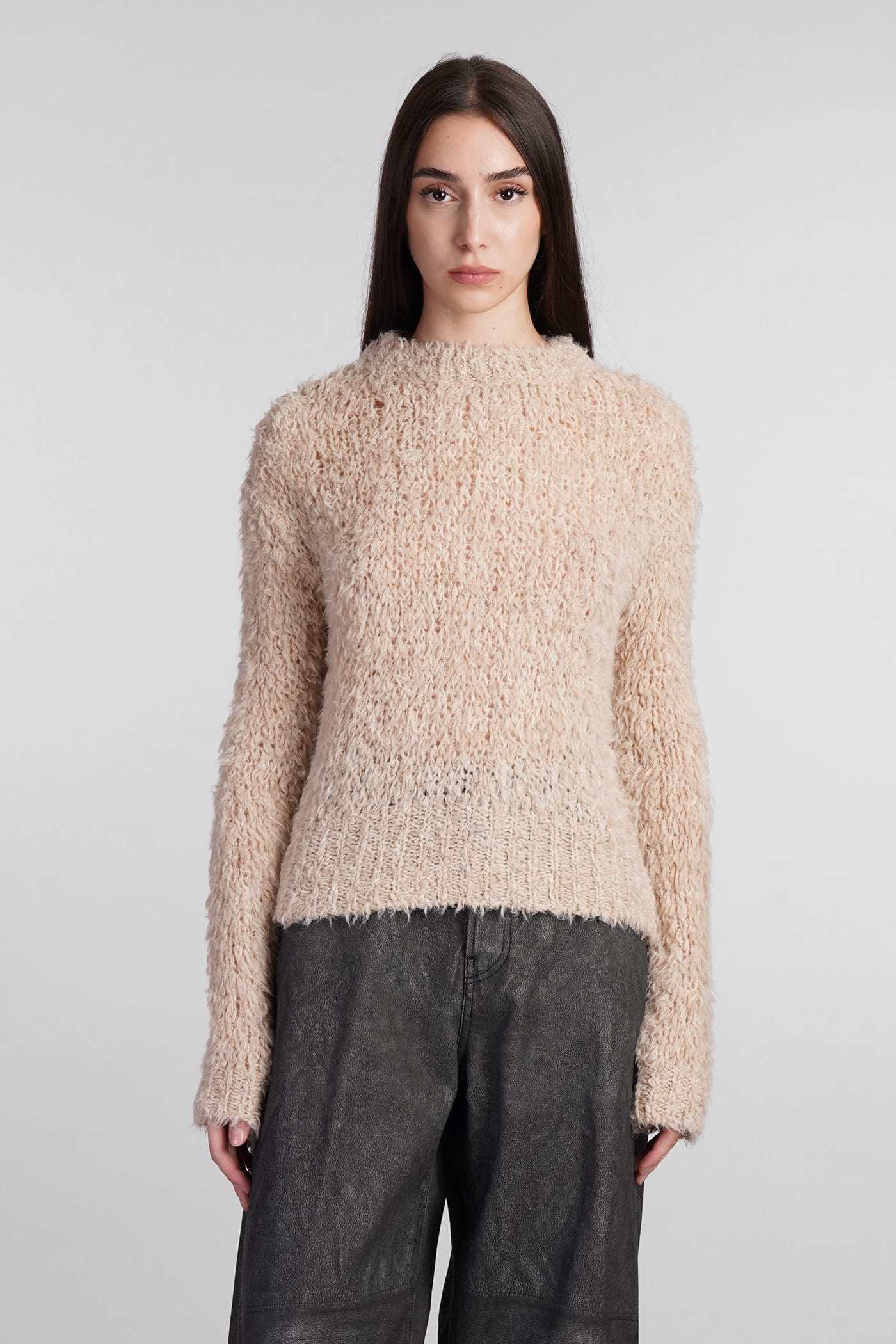 Shop Haikure Ginny Knitwear In Beige Acrylic