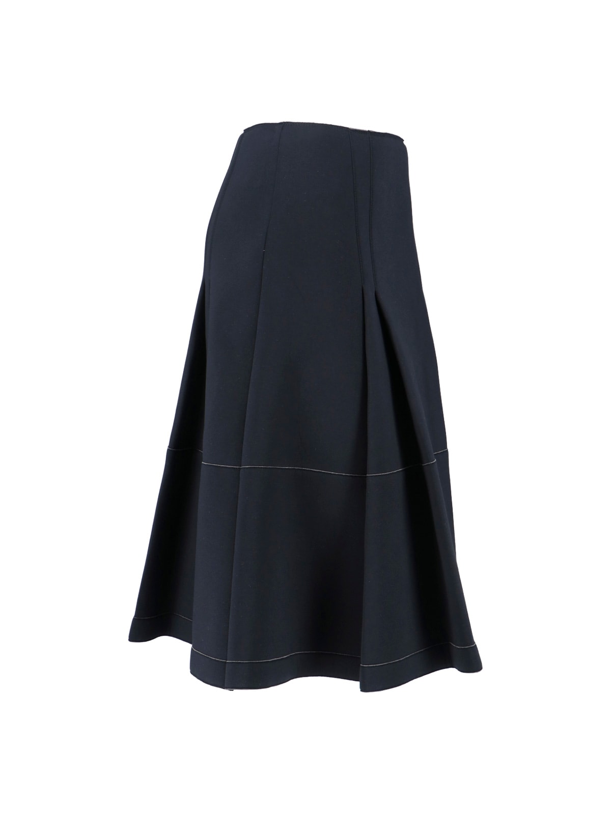Marni High-waisted A-line Skirt Panel Detailing In Green