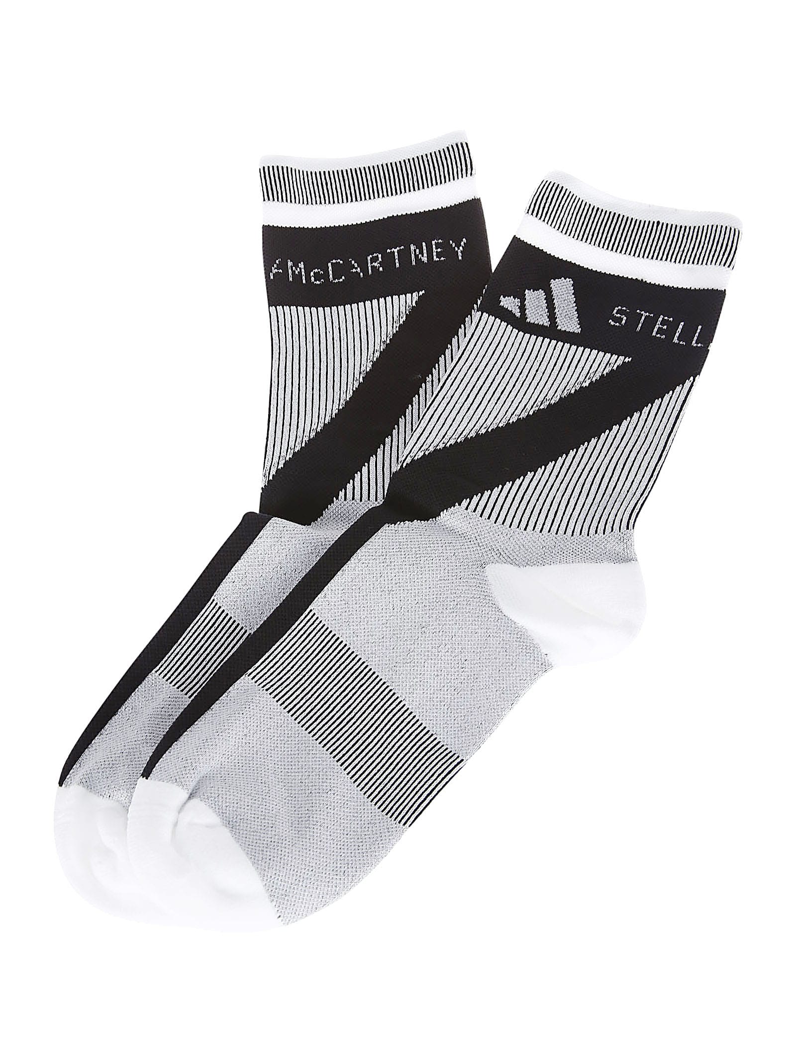 Adidas By Stella Mccartney #n# Crew Socks In White/black White