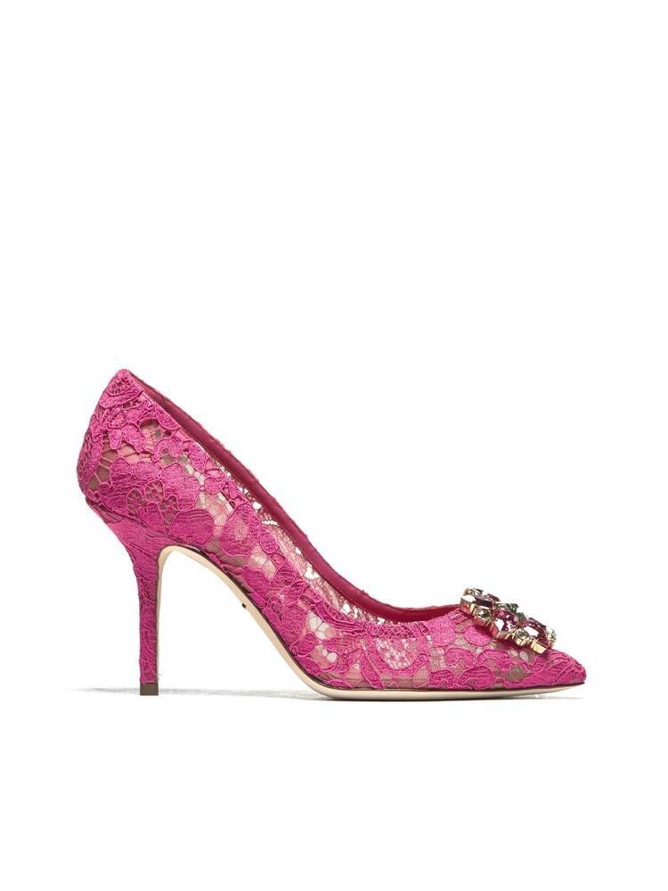 Dolce & Gabbana Bellucci Embellished Lace Stilettos