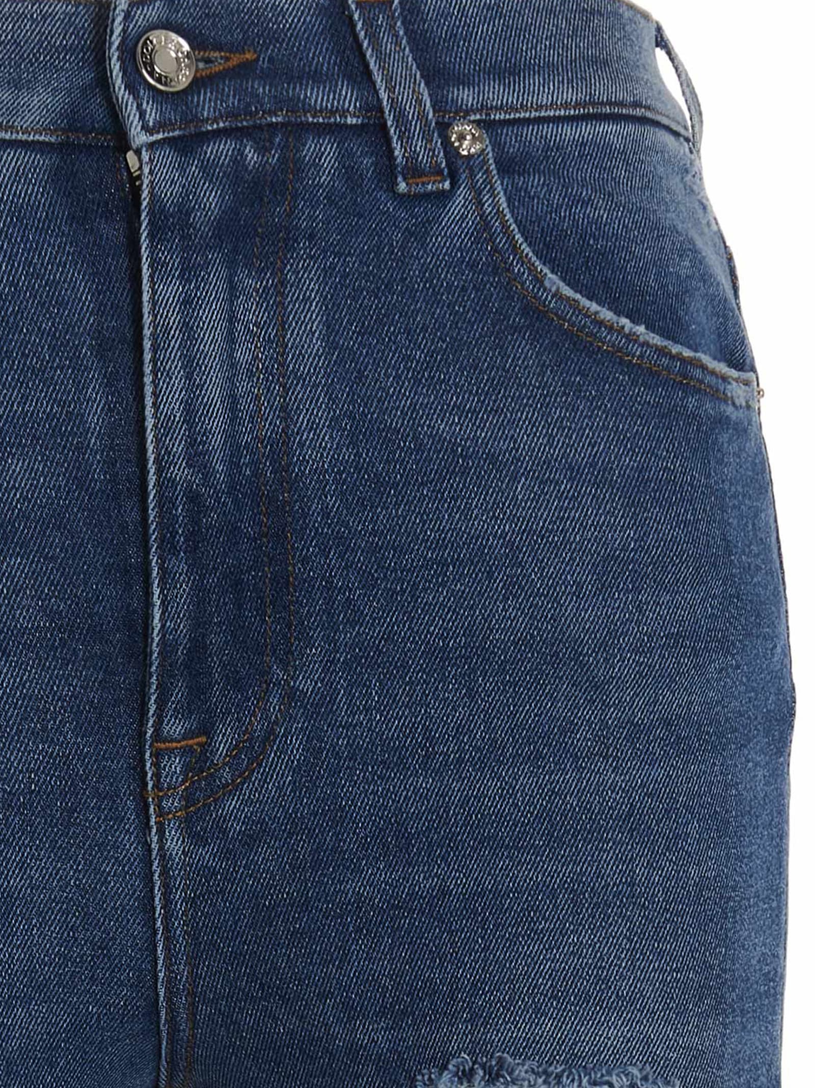 Dolce & Gabbana Grace Jeans With Ripped Details In Denim