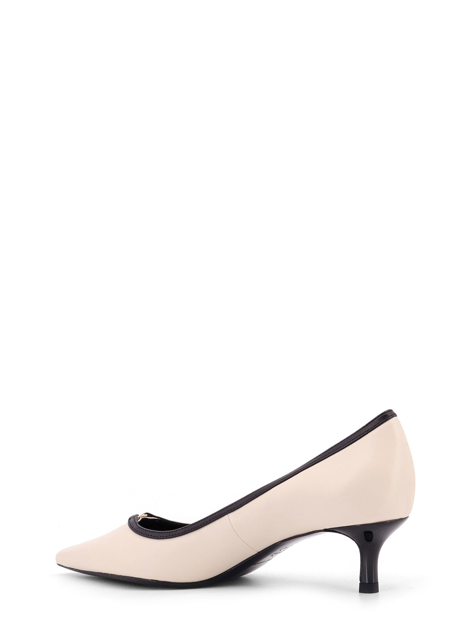 Tory Burch Pointed Toe Pumps In White