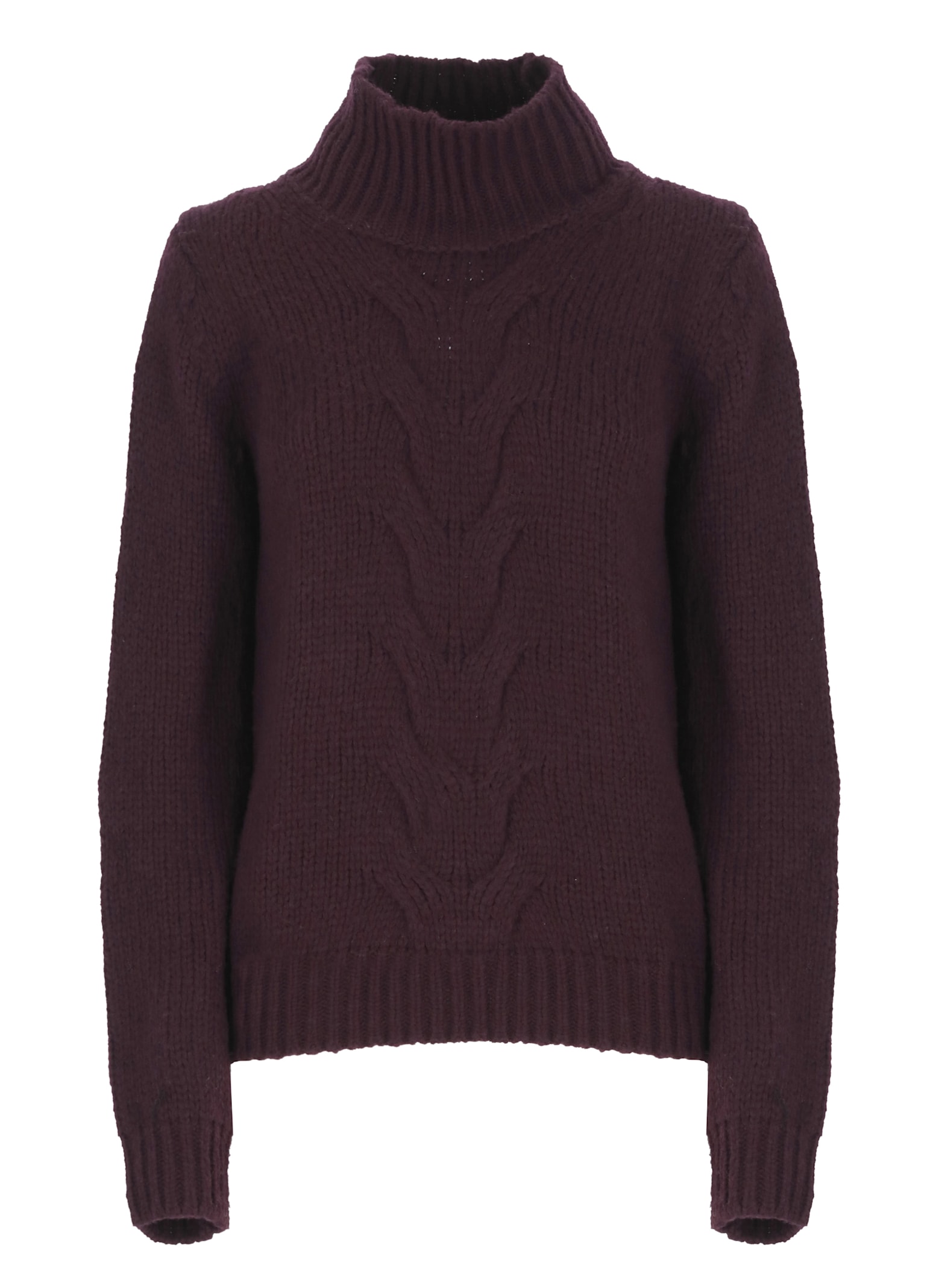 Shop K-way Fuzzy Sweater In Purple