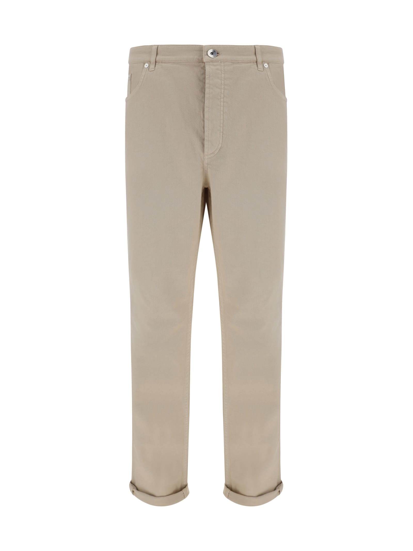 Shop Brunello Cucinelli Pants In Semi Di Lino