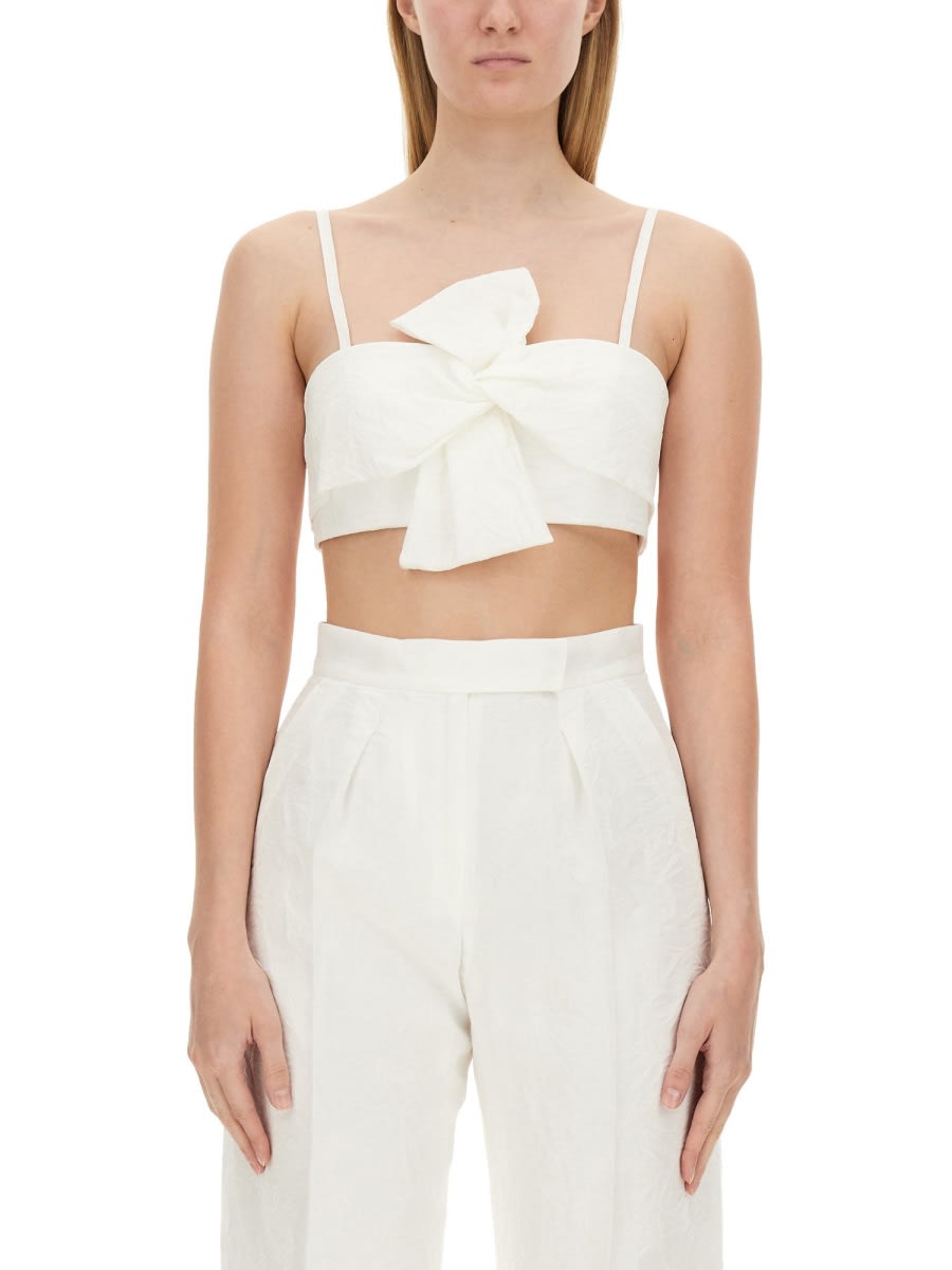 Max Mara Crop Top In White