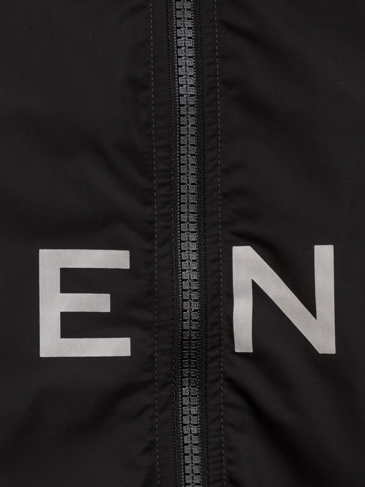 Shop Givenchy Technical Fabric Wind Jacket In Black