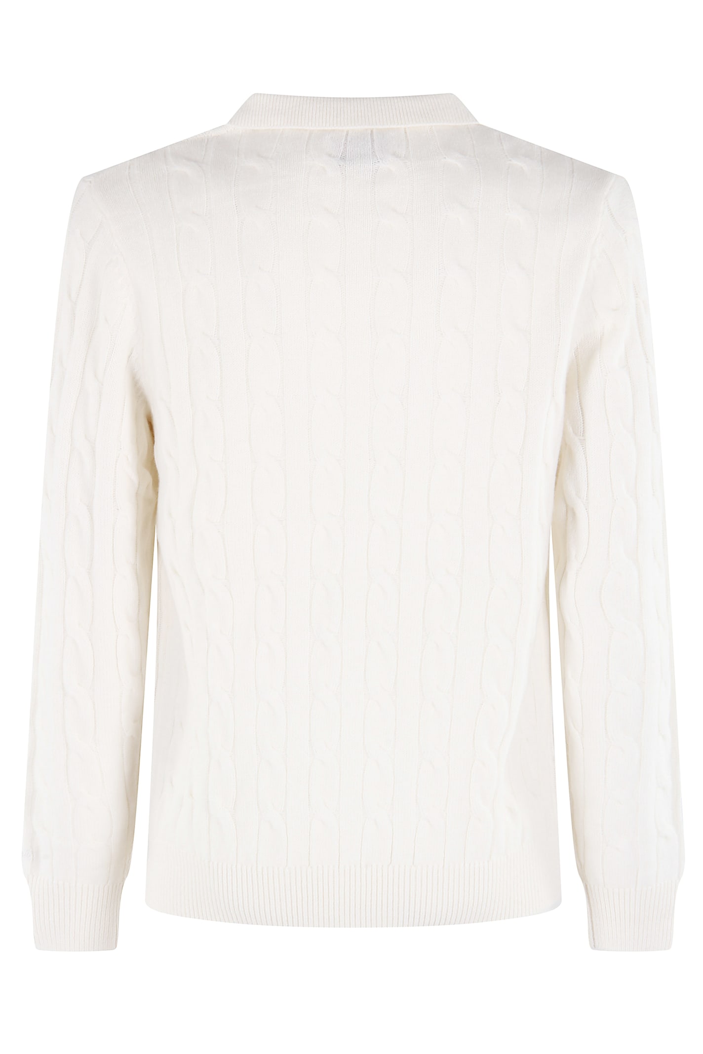 Mc2 Saint Barth Downing Wool Sweater In White