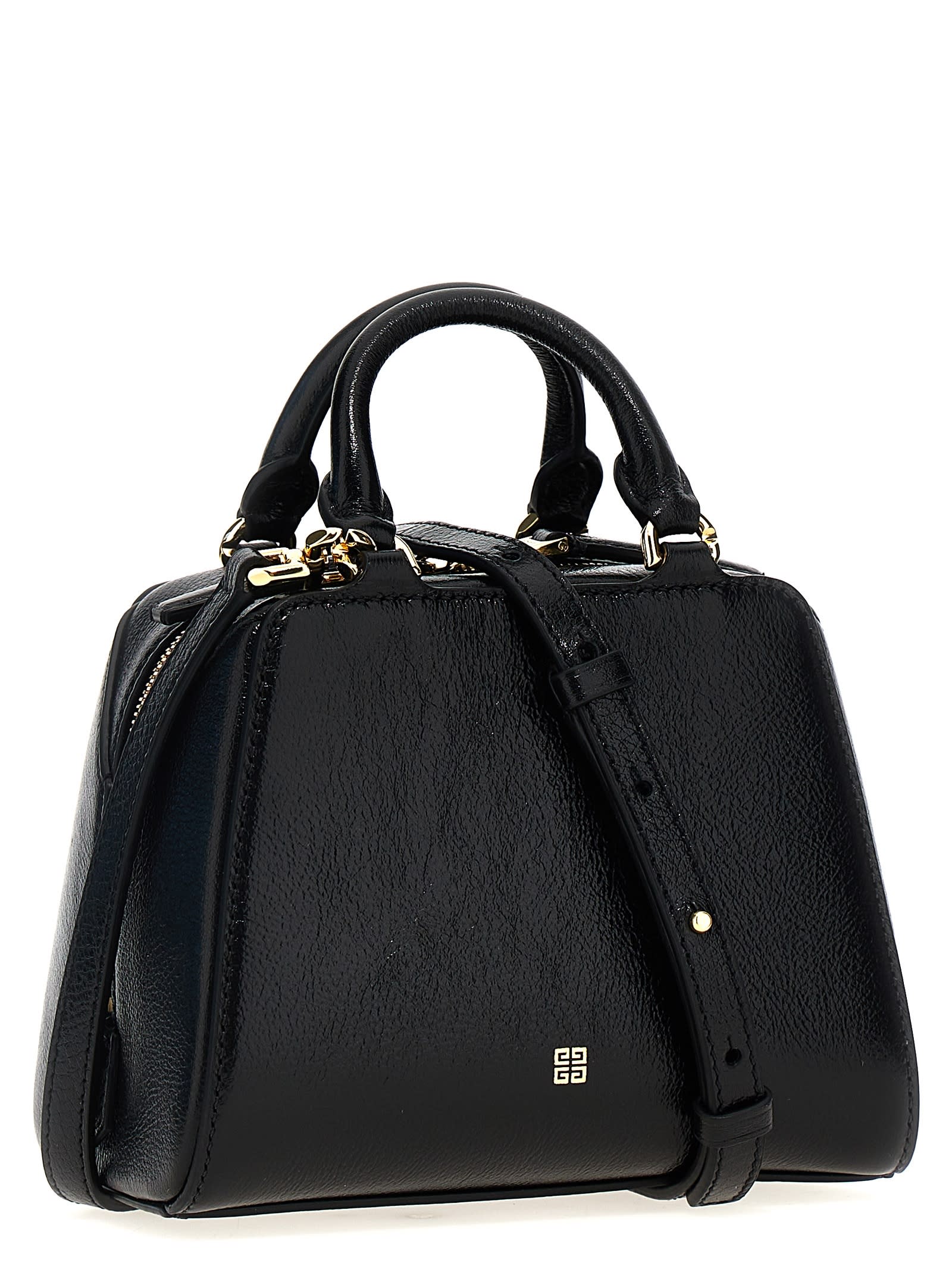 Shop Givenchy Antigona Cube Nano Handbag In Black