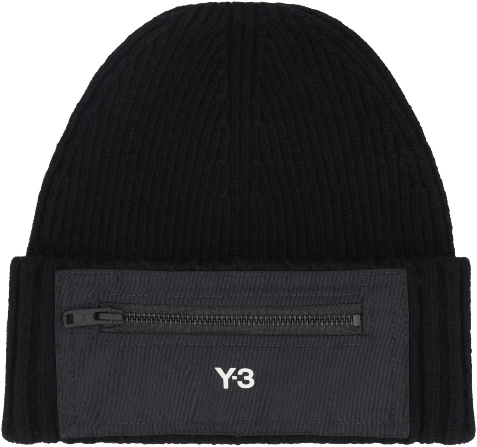 Shop Y-3 Beanie Ribbed Knit Beanie In Black