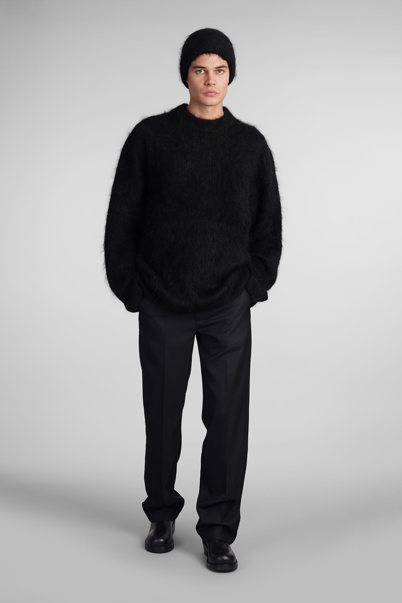 Shop Séfr Haru Sweater Knitwear In Black Wool