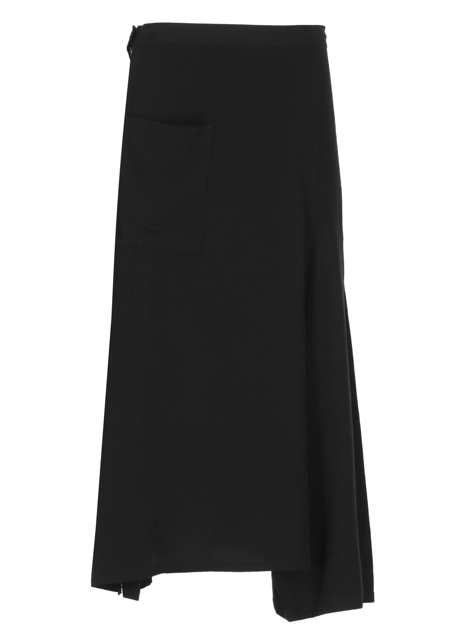 Shop Y's Asymmetric Skirt In Black