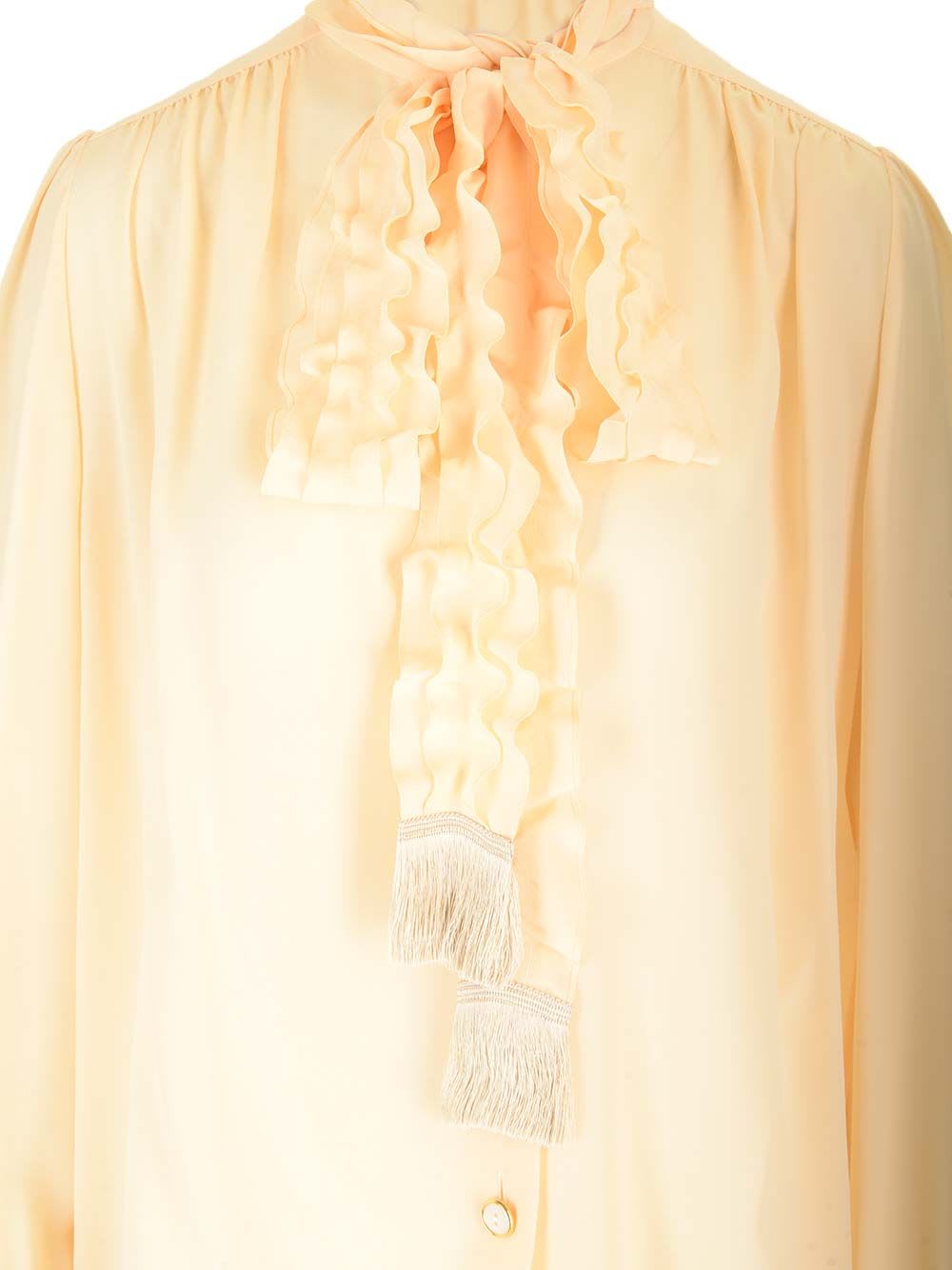 Valentino Crepe De Chine Shirt In Multicolor