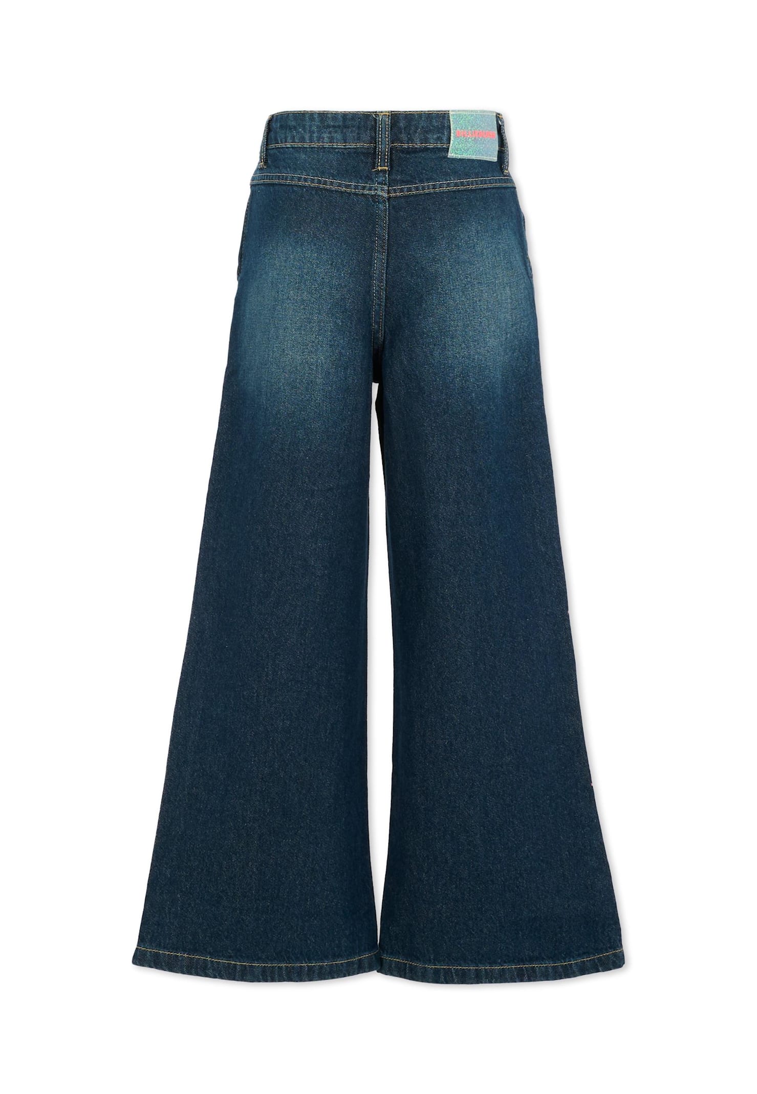 Billieblush Denim Jeans For Girl With Sequins In Blue