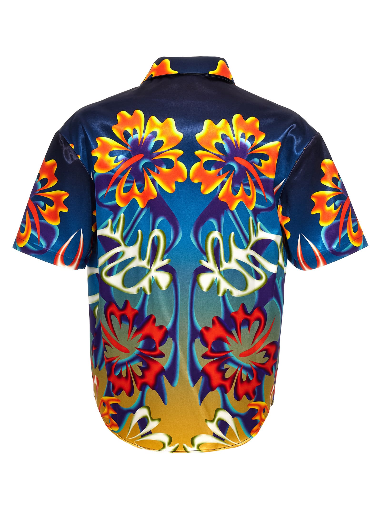 Shop Bluemarble Hibiscus Shirt In Multicolor