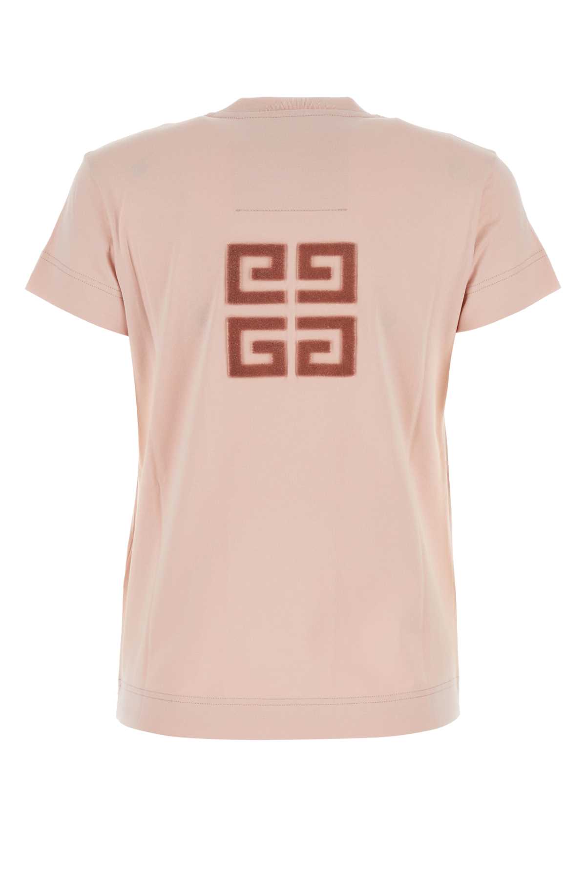 Givenchy Pink Cotton T-shirt In Blushpink