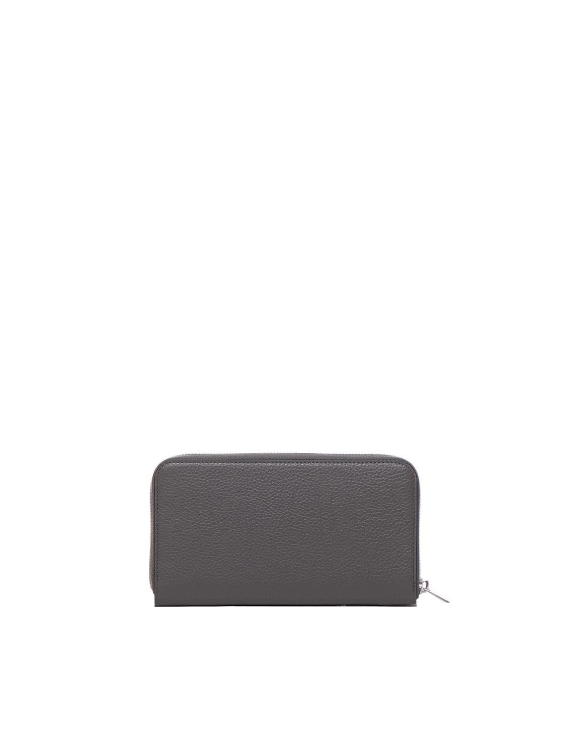 Shop Ferragamo Gancini Continental Wallet In Grey
