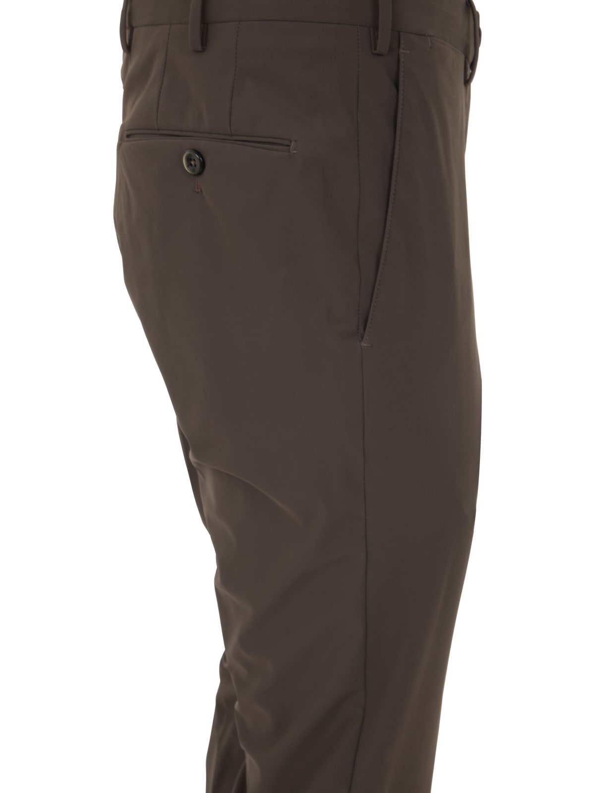 Shop Pt01 Man Slim Trousers In Brown