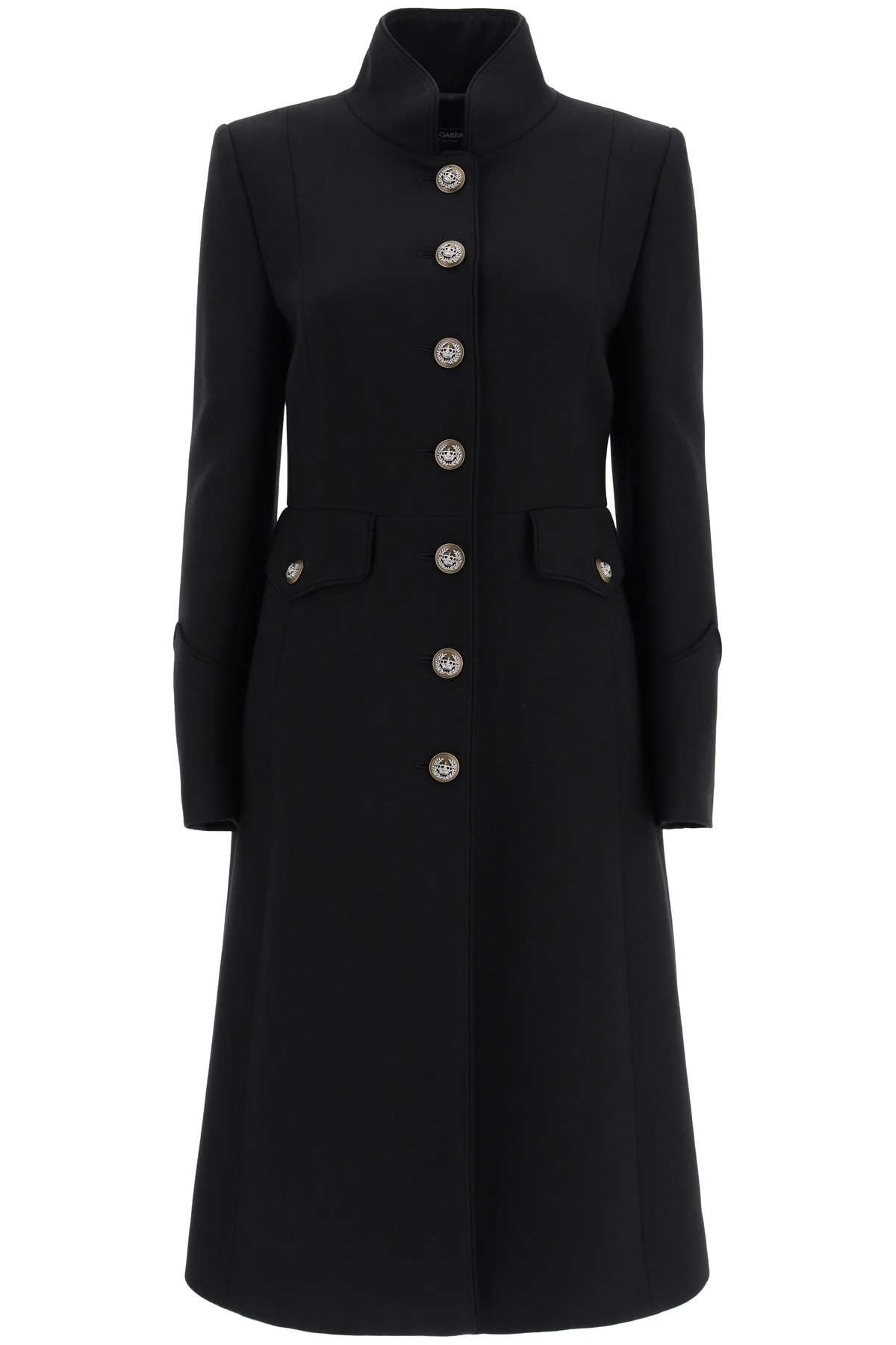 Dolce & Gabbana Wool Coat With Heraldic Buttons